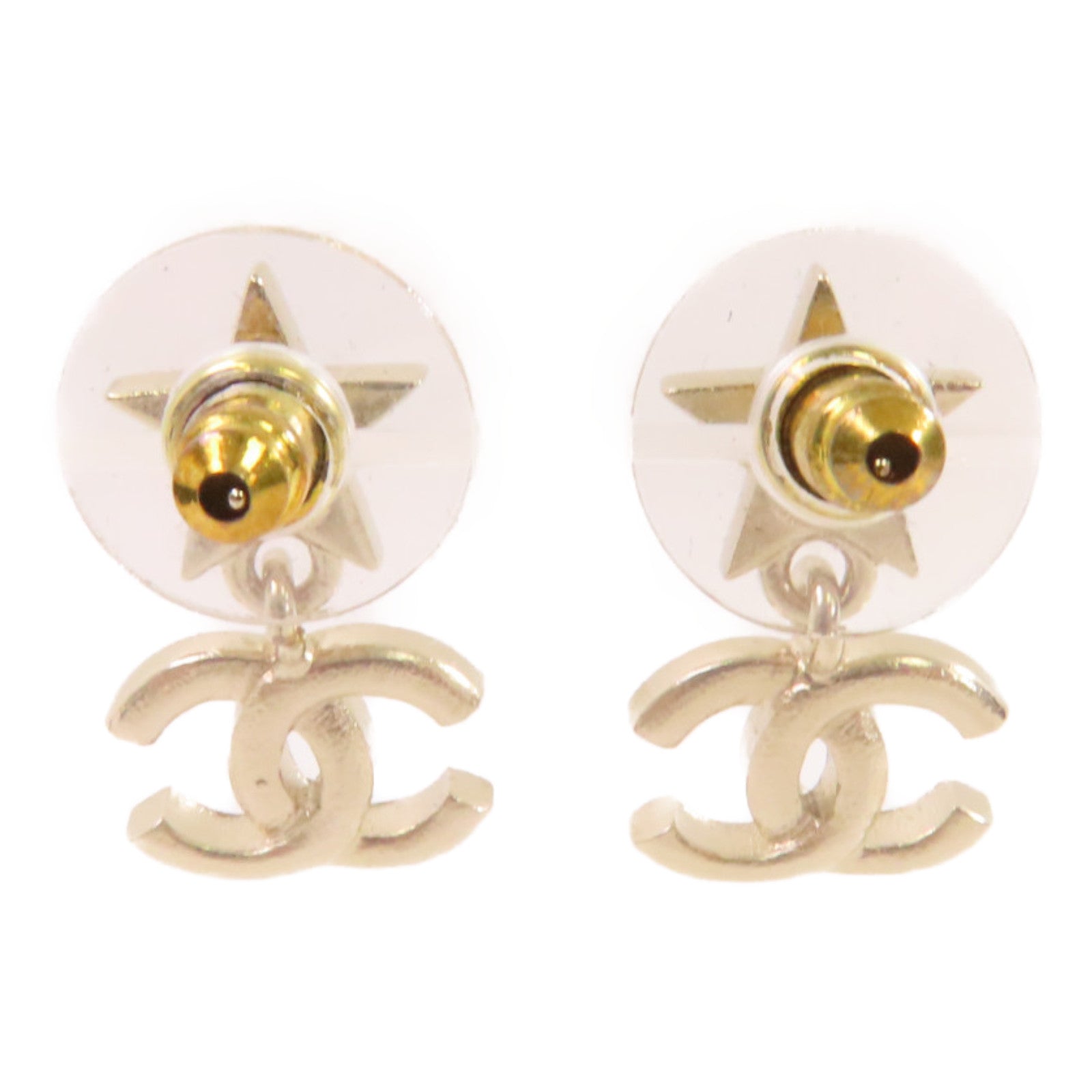 CHANEL 金屬CC Star Earrings耳環