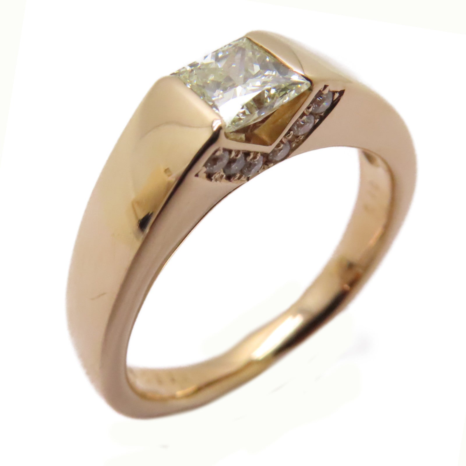 JEWELRY 【激減優惠】18K玫瑰金Diamond Ring 0.534ct/0.10ct鑽石戒指US#7.5