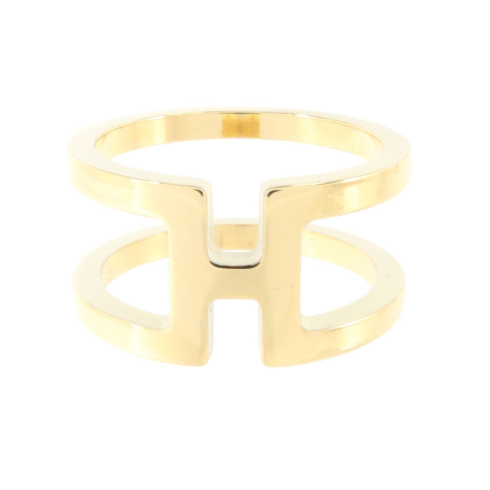 HERMES 金屬/琺瑯H en Rond Scarf 90 Ring絲巾扣