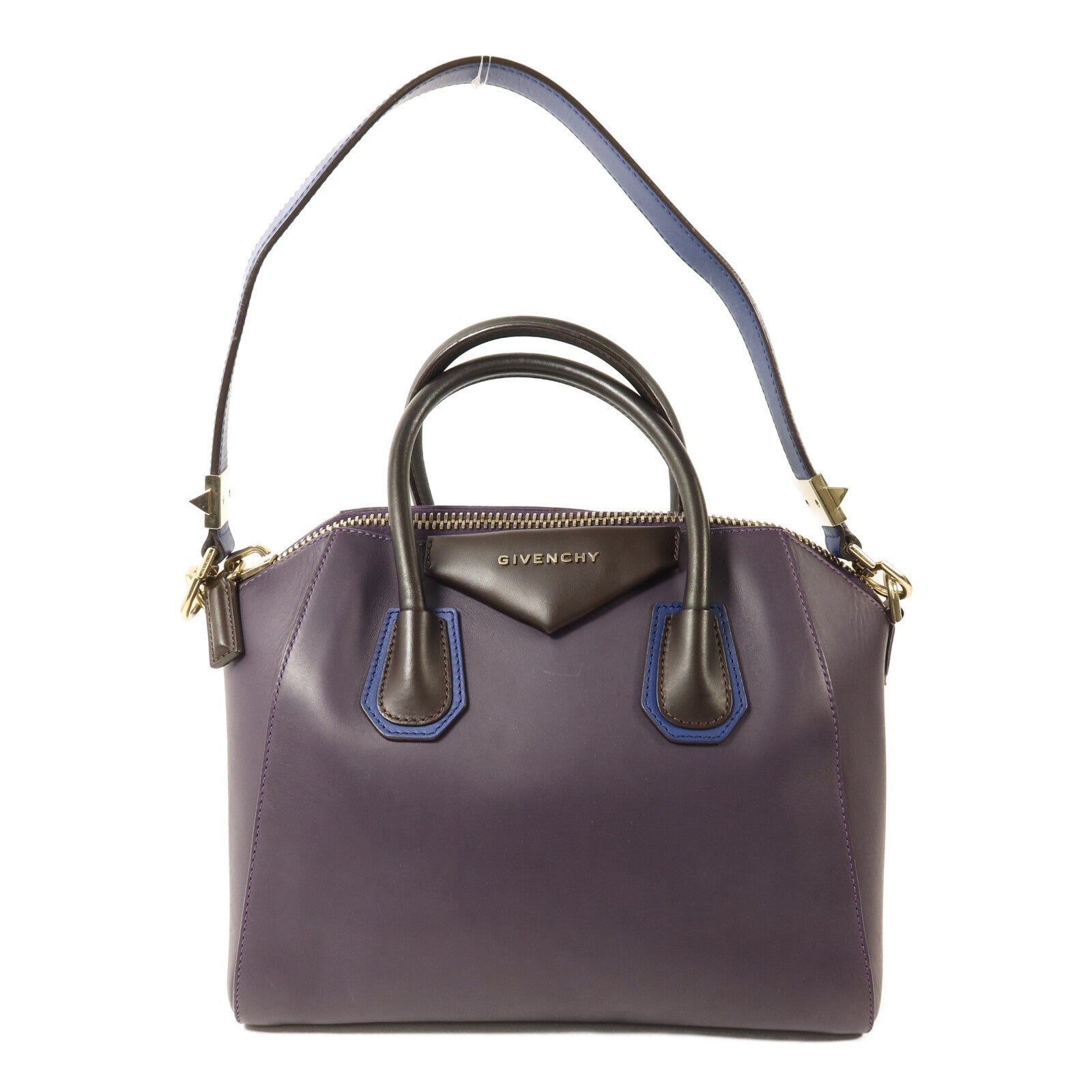 GIVENCHY 牛皮皮革Antigona Large金扣手挽肩背兩用袋