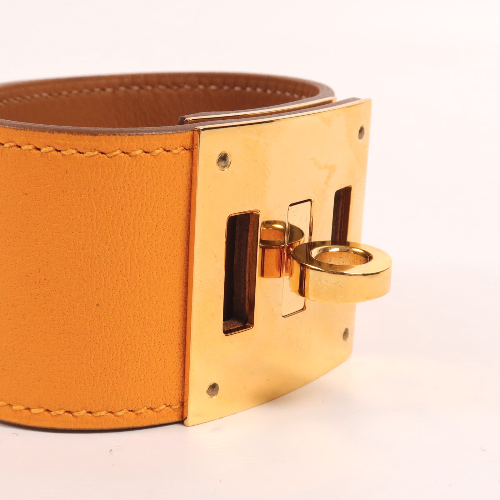 HERMES 【激減優惠】Swift皮革Kelly Dog金扣手帶
