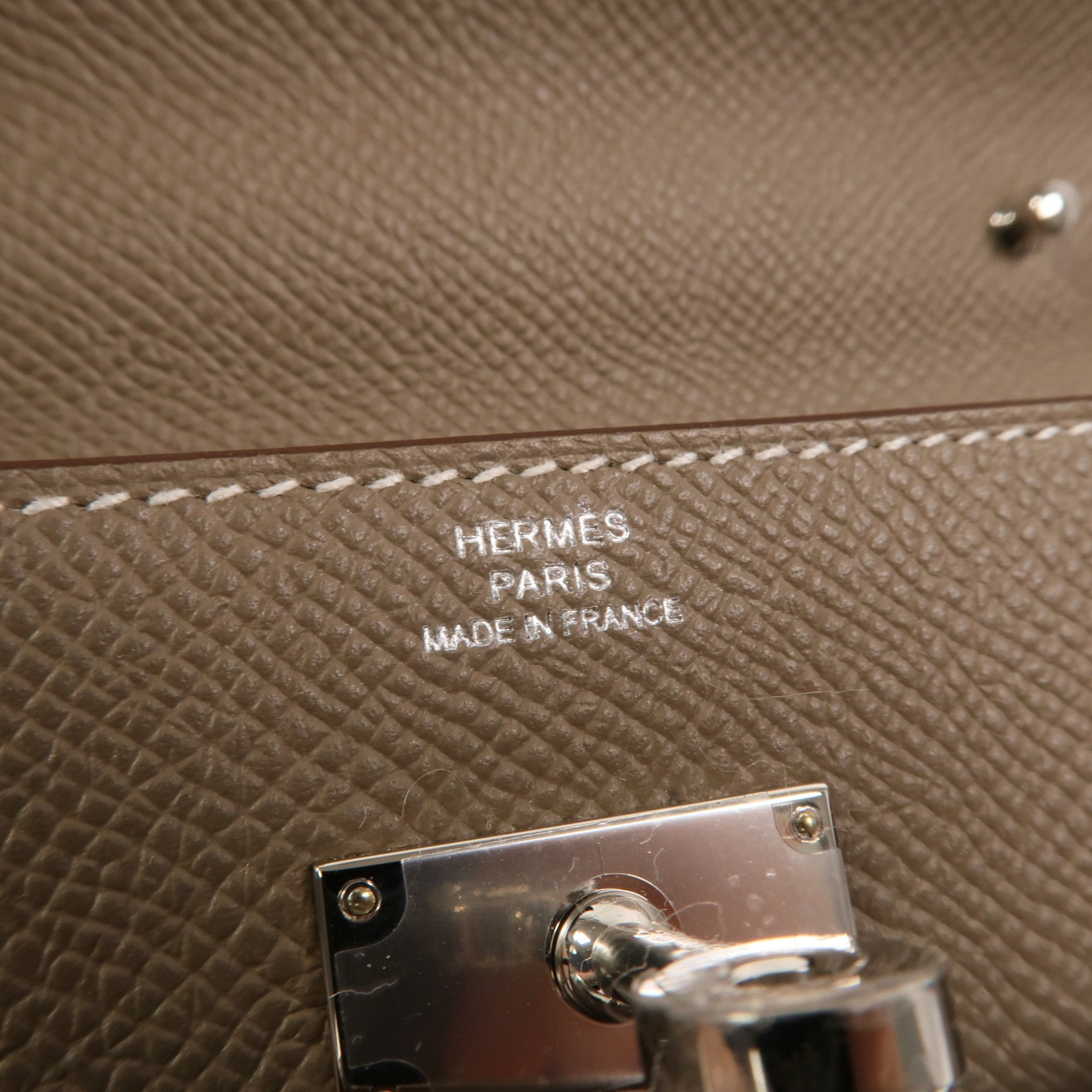 HERMES Epsom皮革Kelly To Go肩背袋Etoupe