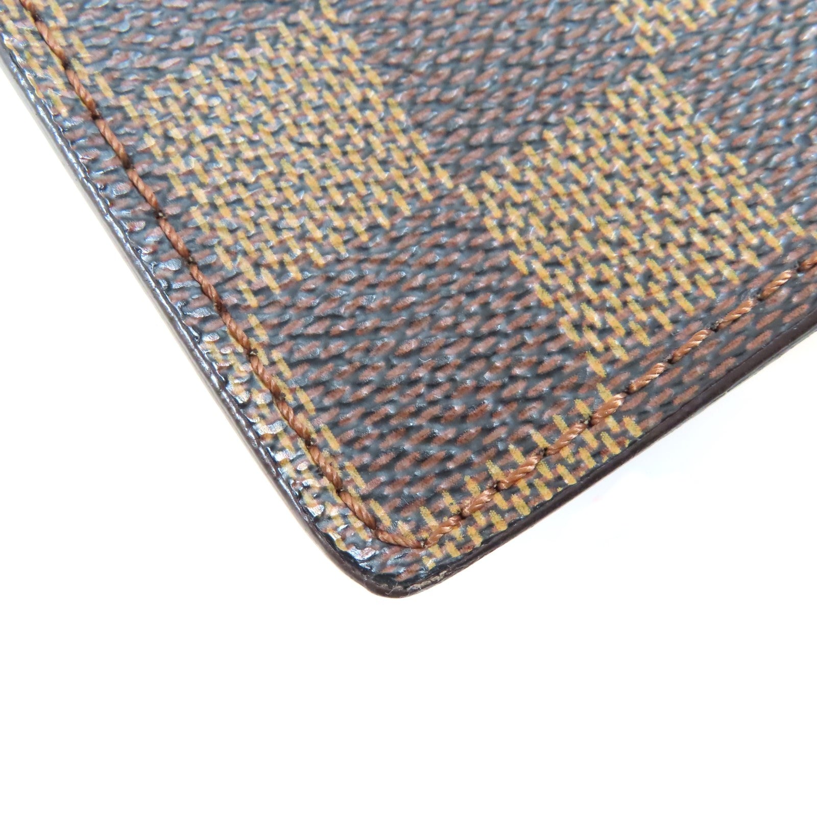 LOUIS VUITTON Damier Venice PM金扣手挽袋棕色