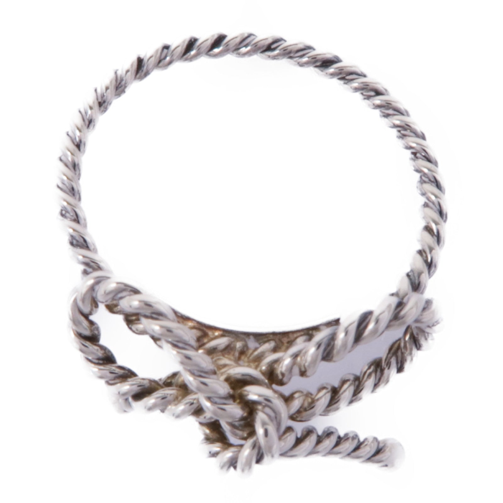 TIFFANY＆CO 925純銀Twisted Bow Ring戒指US#5.5