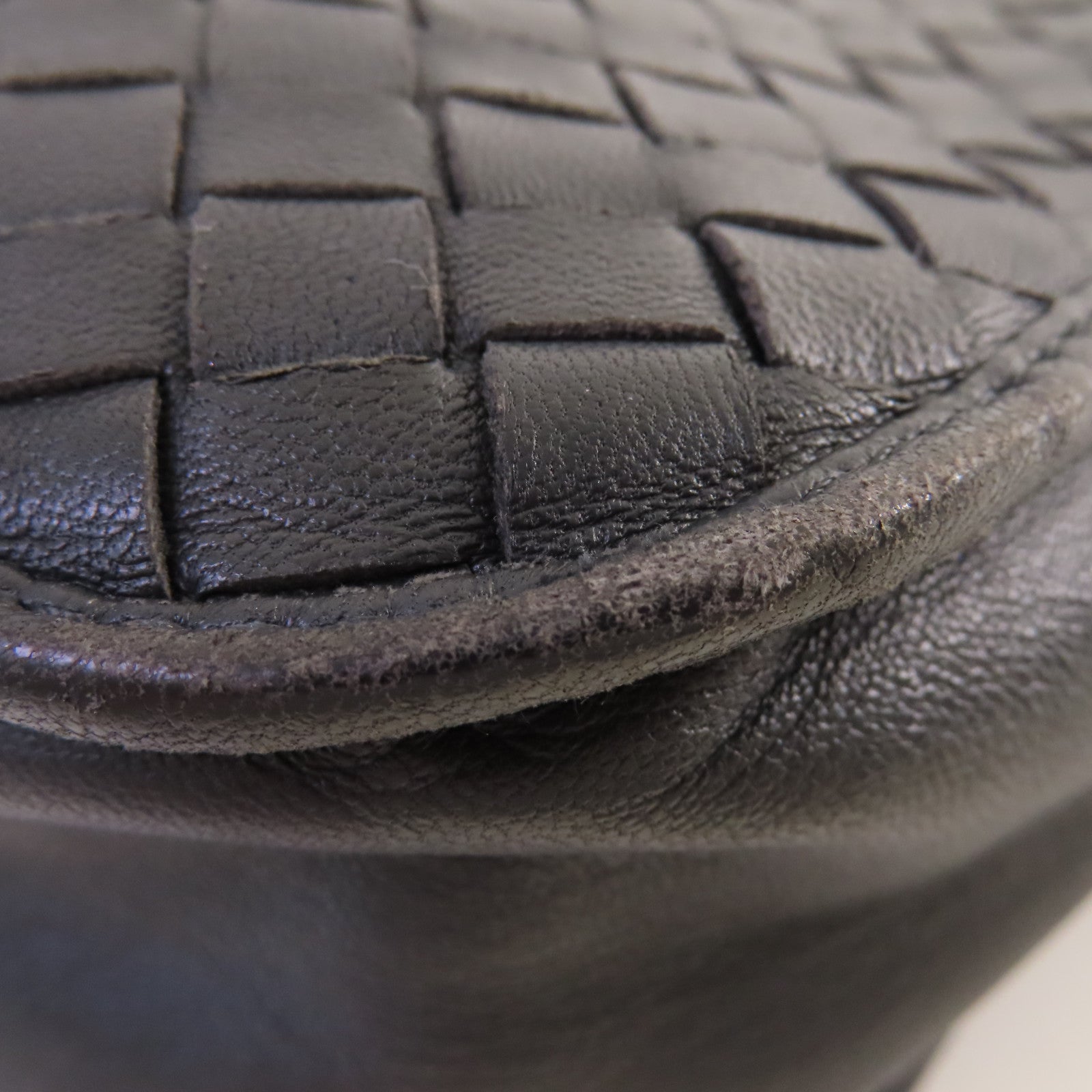 BOTTEGA VENETA 【激減優惠】織紋皮革Shoulder Bag肩背袋黑色
