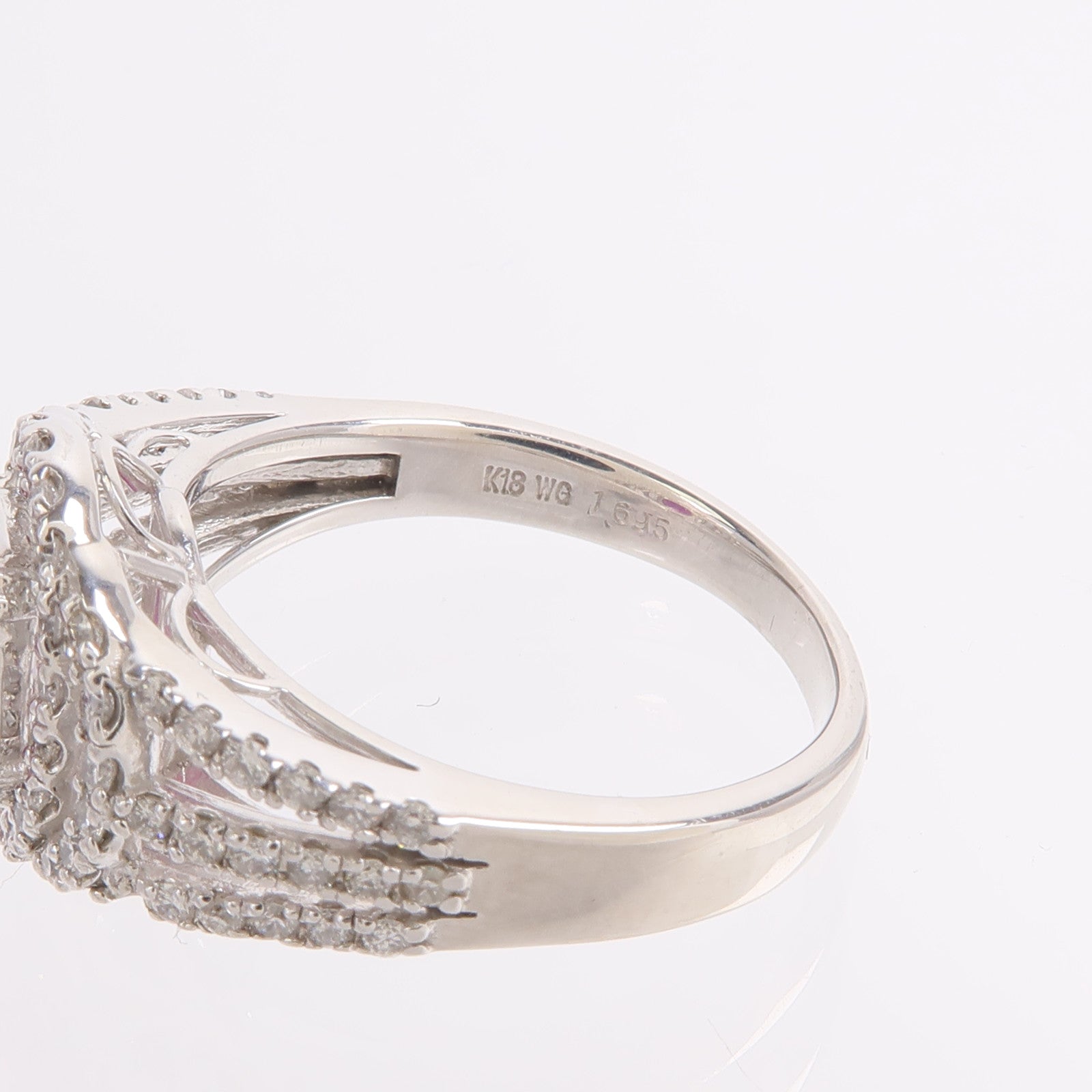 JEWELRY 18K白金Ruby Diamond Ring紅寶石/鑽石戒指