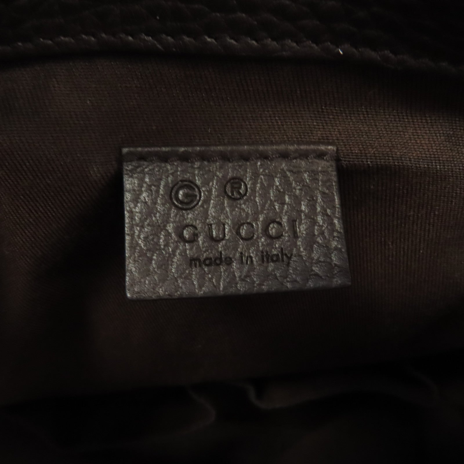 GUCCI 帆布Backpack銀扣背包啡色