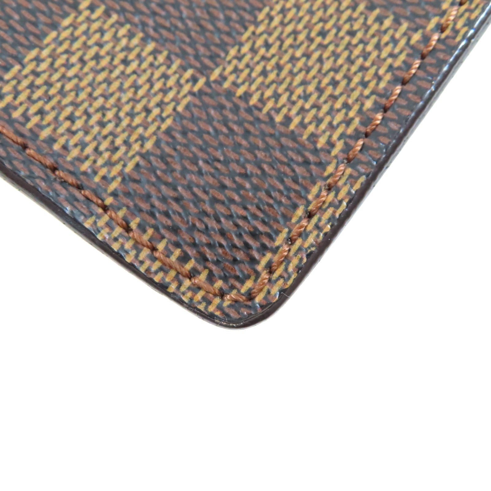 LOUIS VUITTON Damier Venice PM金扣手挽袋棕色
