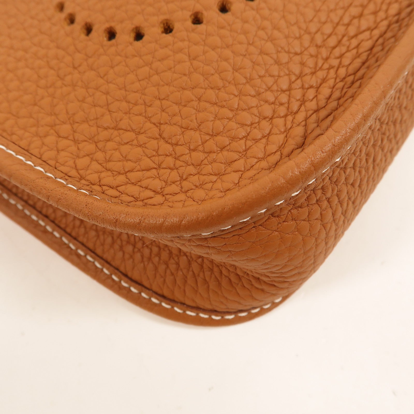 HERMES Clemence皮革Evelyne TPM肩背袋Gold
