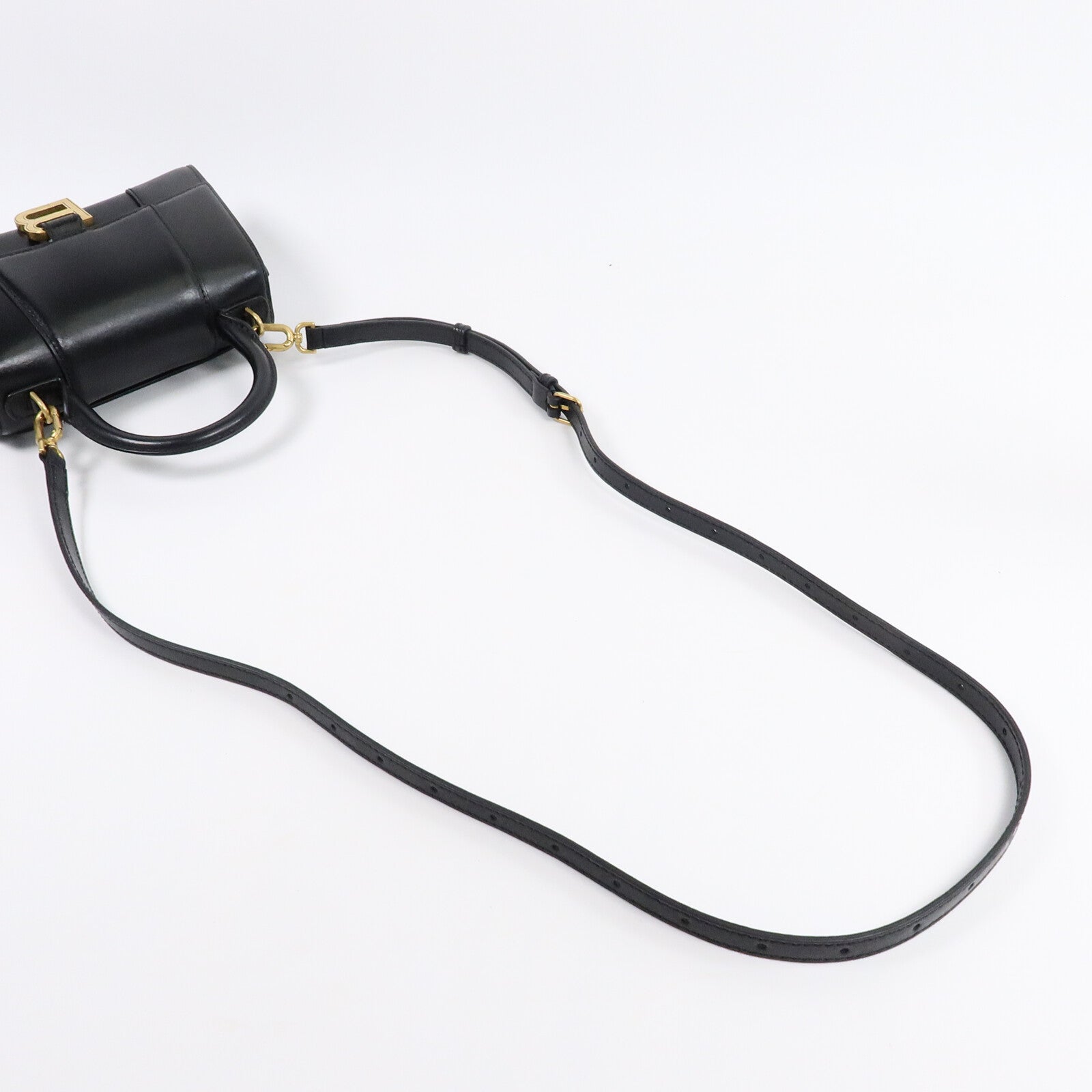 BALENCIAGA 牛皮皮革Hourglass XS手挽肩背兩用袋
