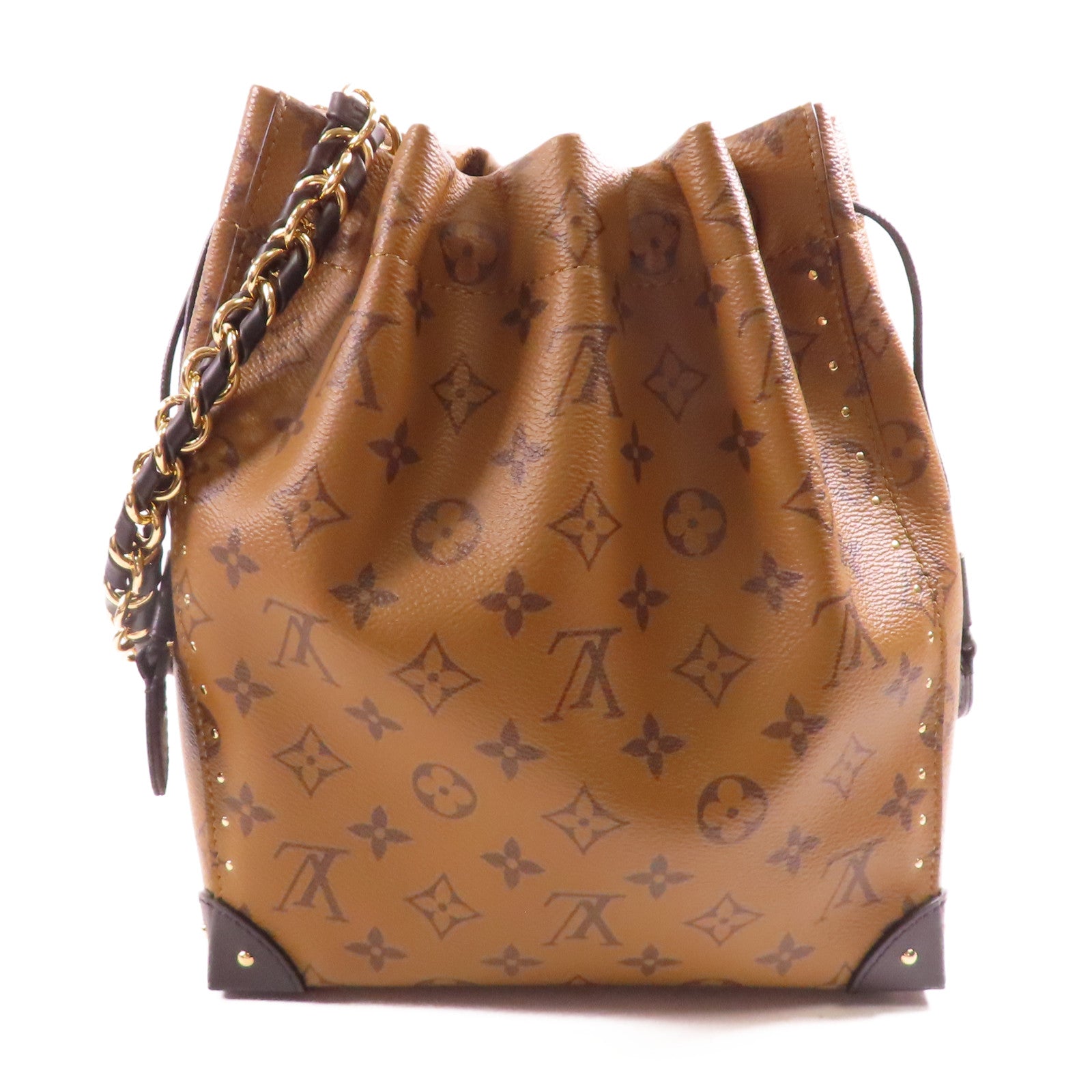 LOUIS VUITTON Monogram Reverse Noe Trunk PM手挽肩背兩用袋