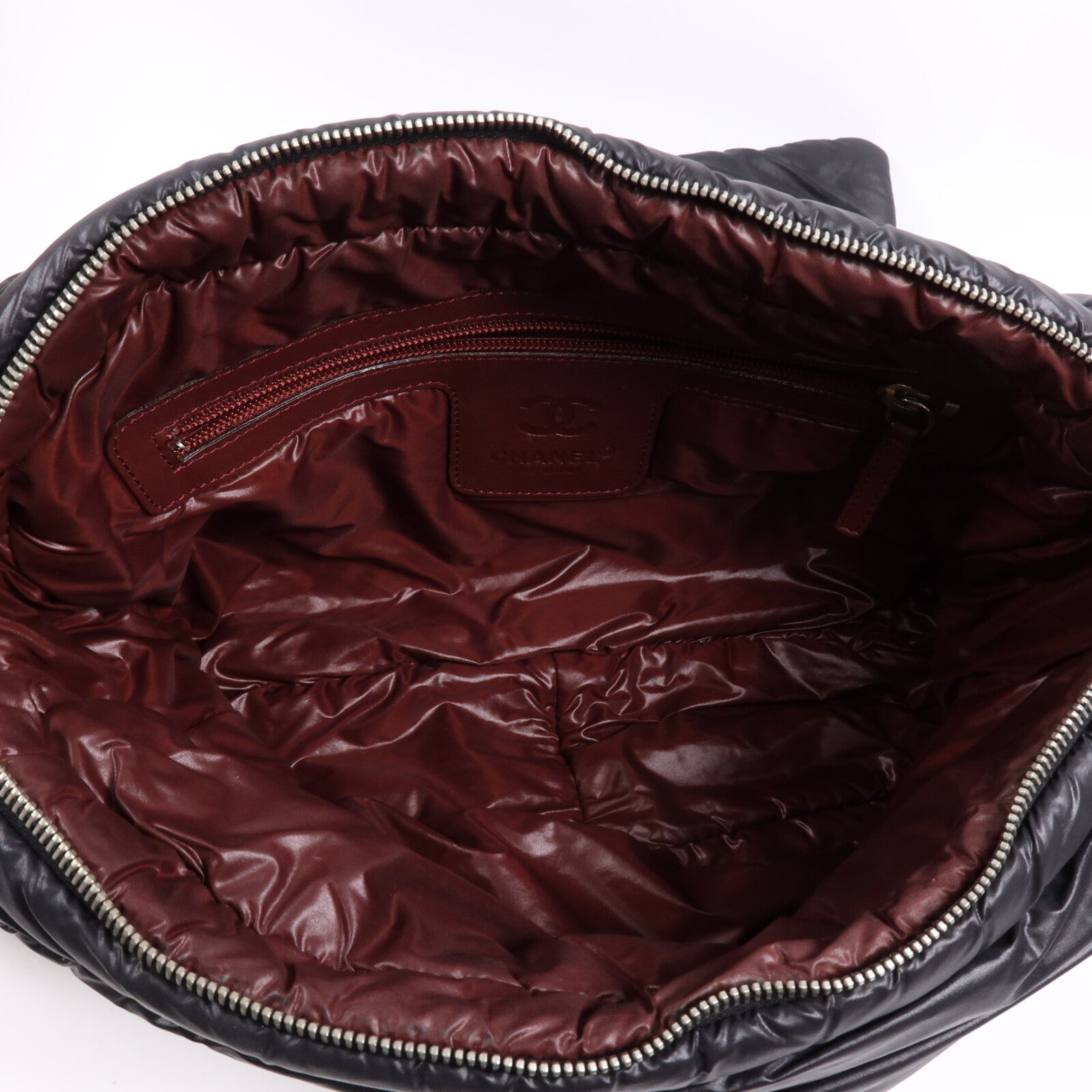 CHANEL 尼龍Coco Cocoon Messenger銀扣肩背袋