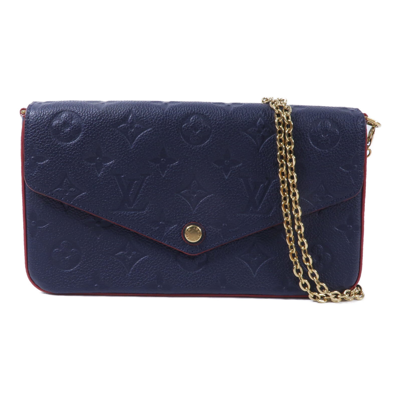 LOUIS VUITTON Monogram Empreinte Pochette Felicie鏈帶肩背袋