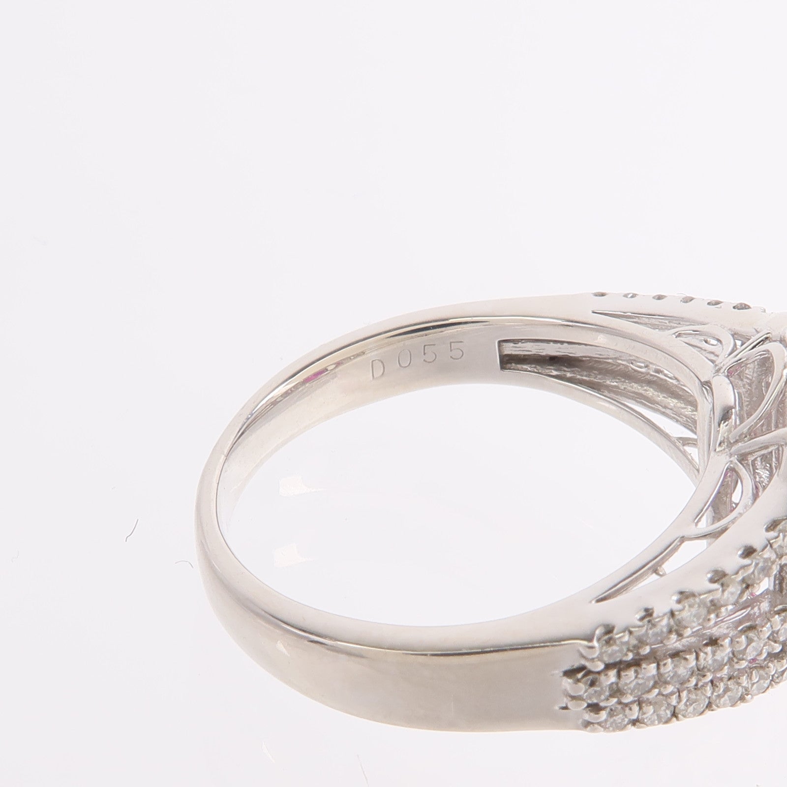 JEWELRY 18K白金Ruby Diamond Ring紅寶石/鑽石戒指