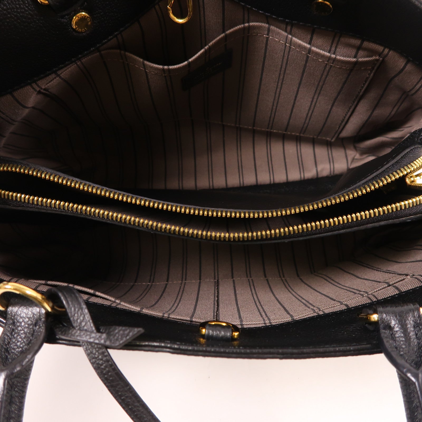 LOUIS VUITTON Monogram Empreinte Montaigne MM手挽肩背兩用袋