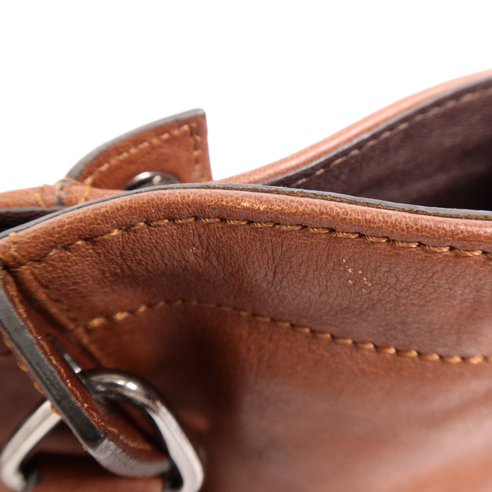 Longchamp 牛皮皮革2 Way Shoulder銀扣肩背袋