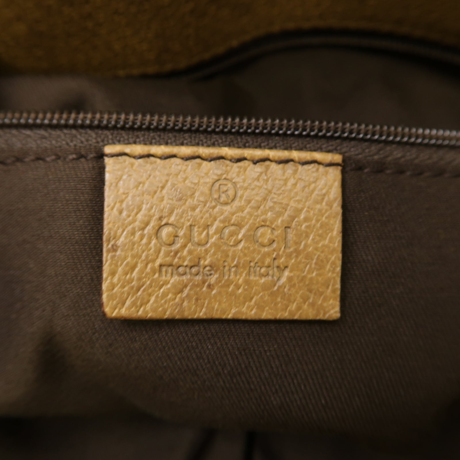 GUCCI 帆布Shoulder Tote Bag金扣肩背袋啡色