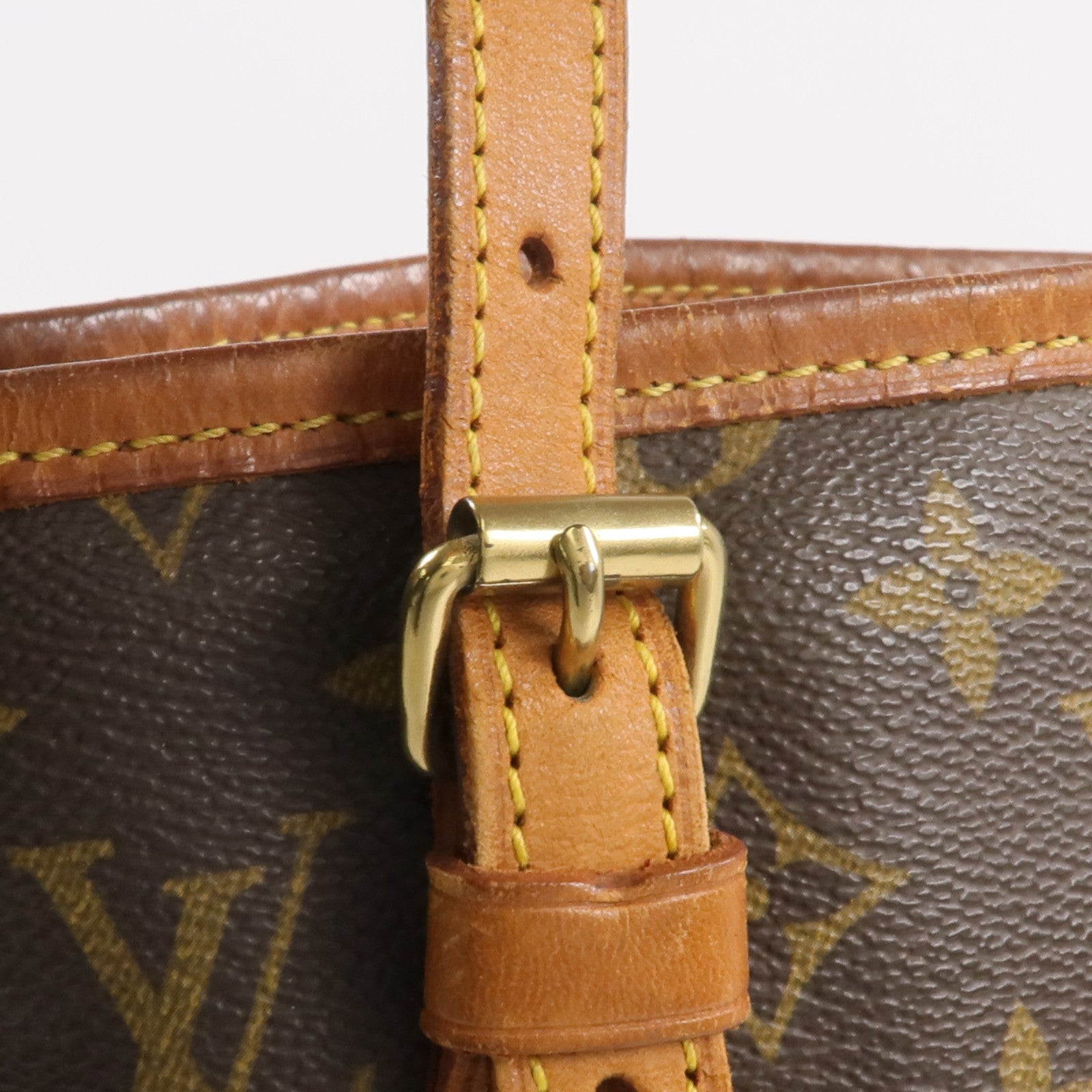 LOUIS VUITTON Monogram Bucket PM金扣手挽袋