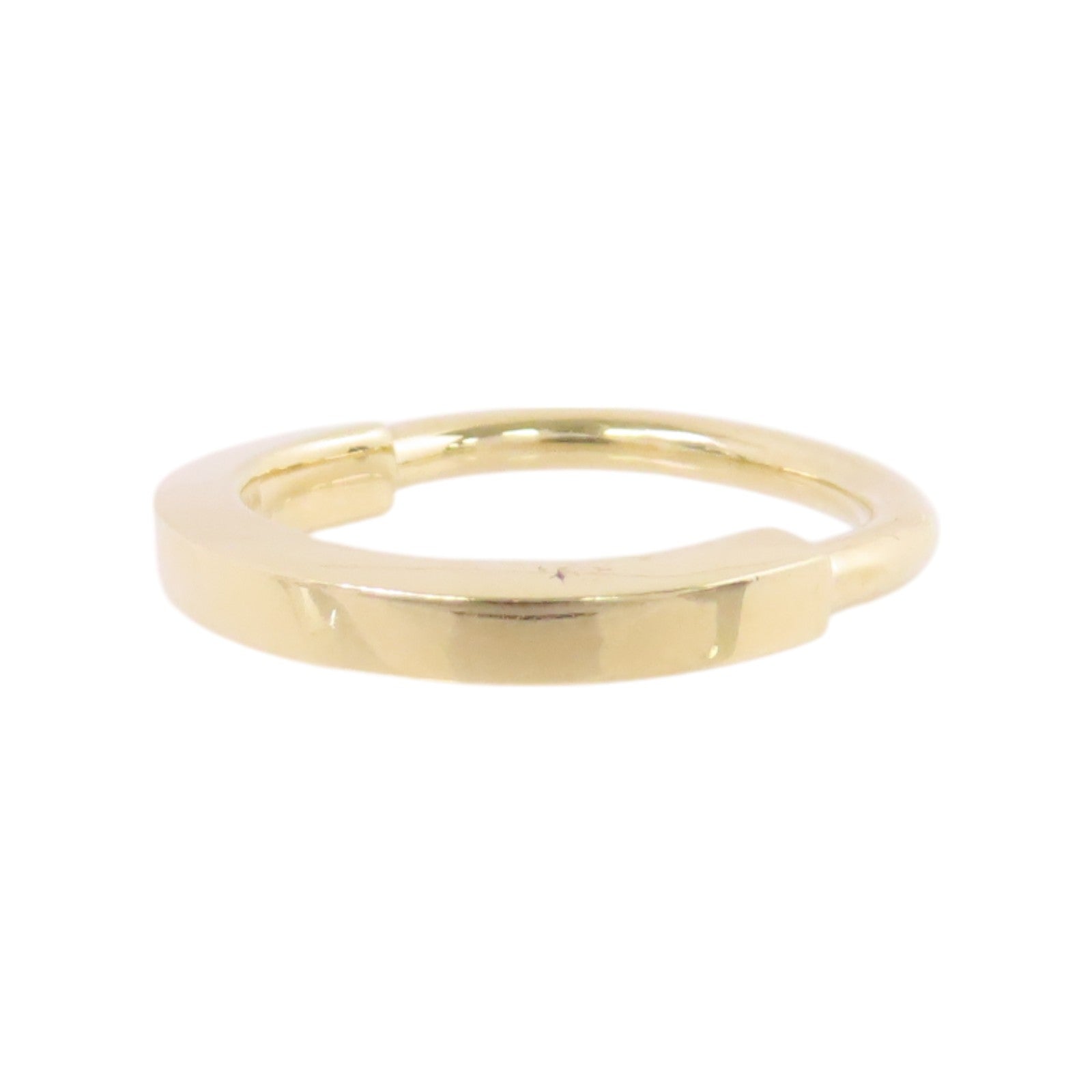 TIFFANY＆CO 18K黃金Lock Ring戒指#50/US#5.75