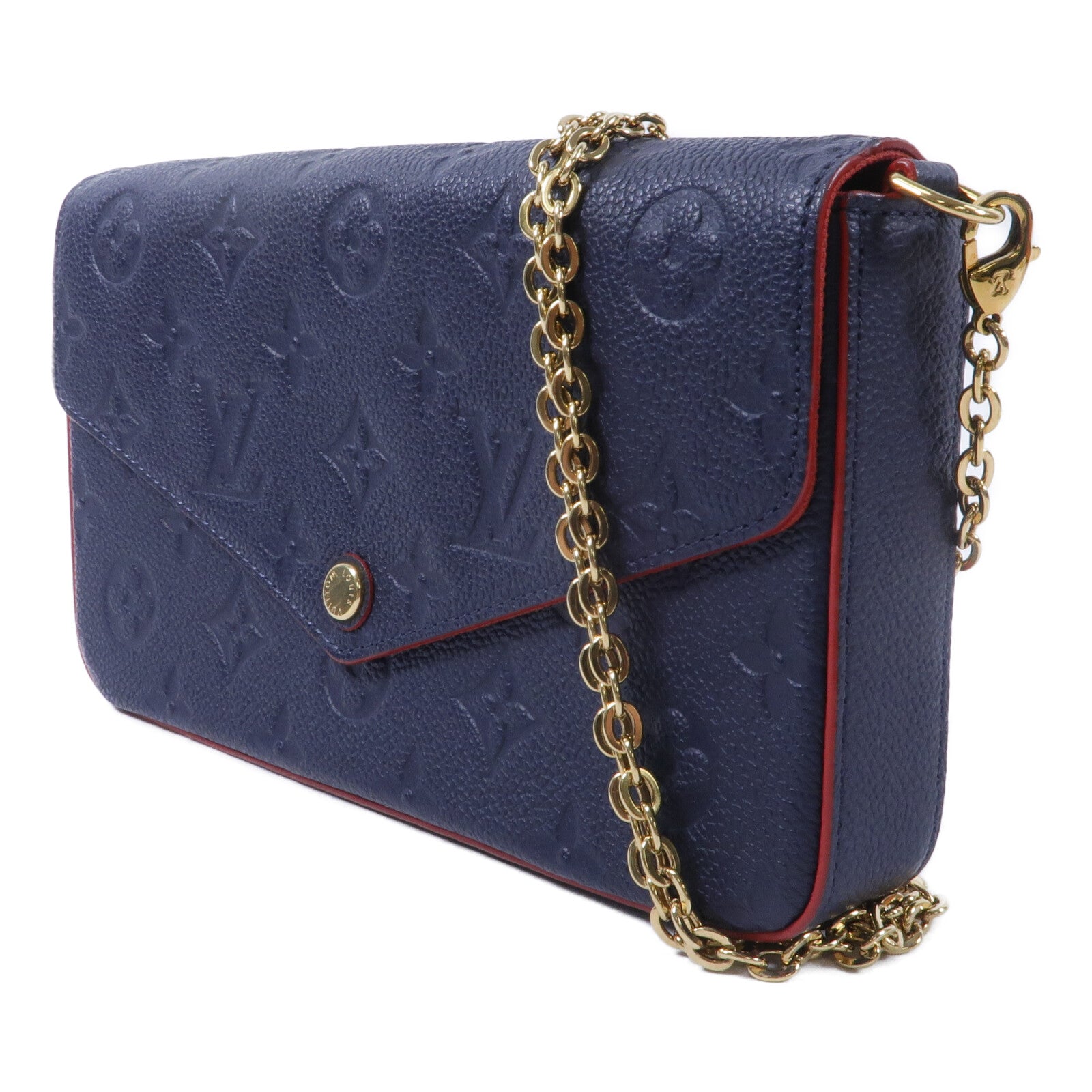 LOUIS VUITTON Monogram Empreinte Pochette Felicie鏈帶肩背袋