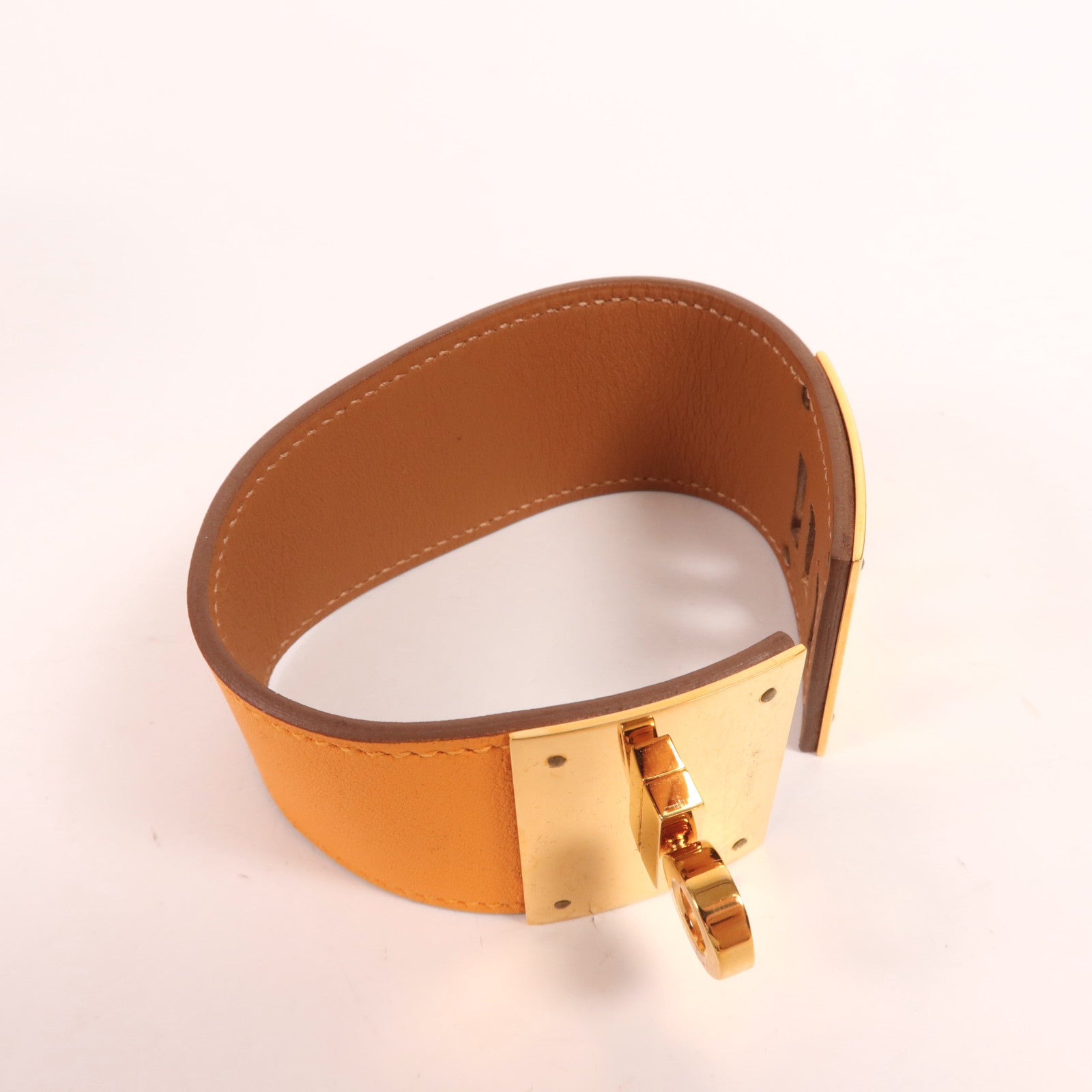 HERMES Swift皮革Kelly Dog金扣手帶