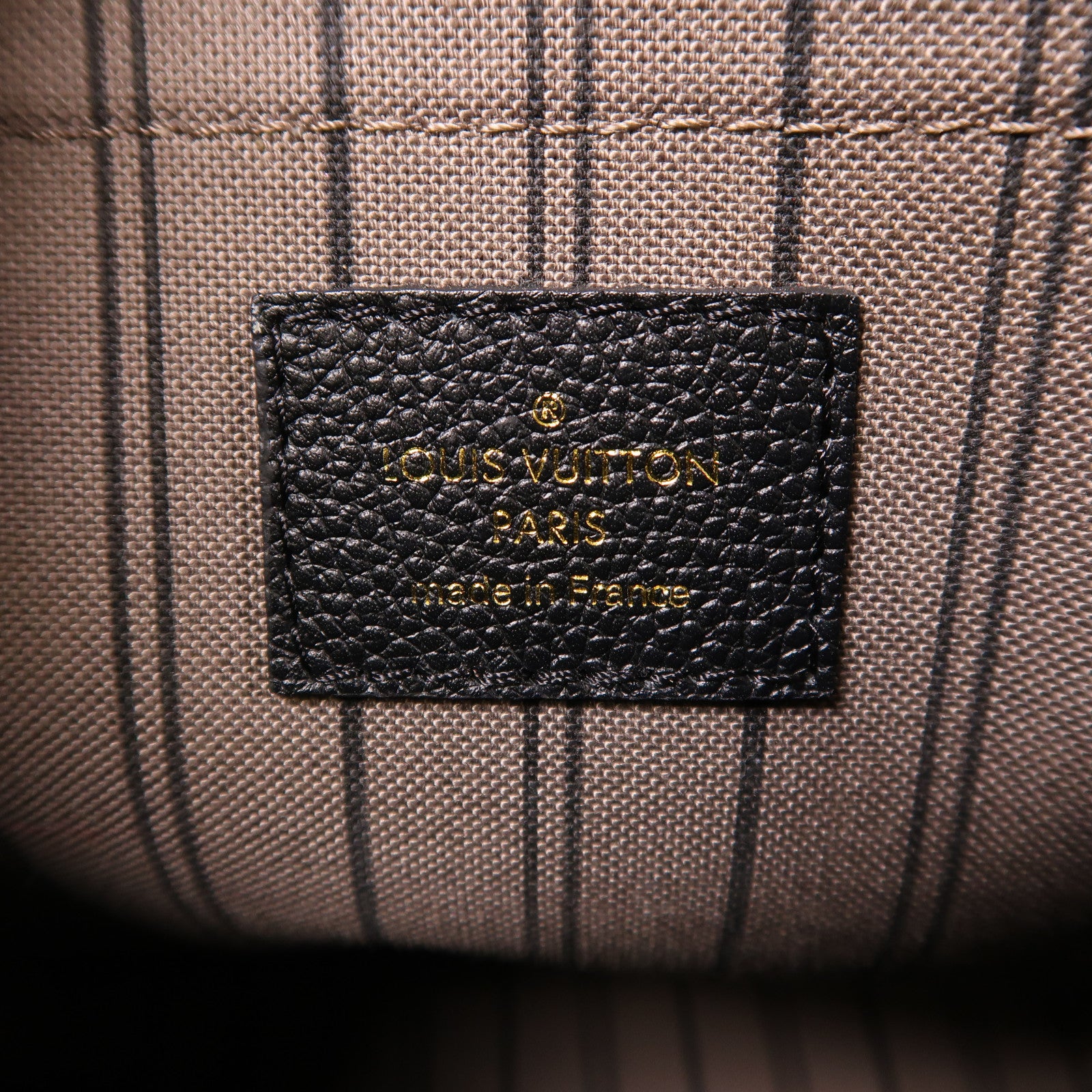 LOUIS VUITTON Monogram Empreinte Montaigne MM手挽肩背兩用袋