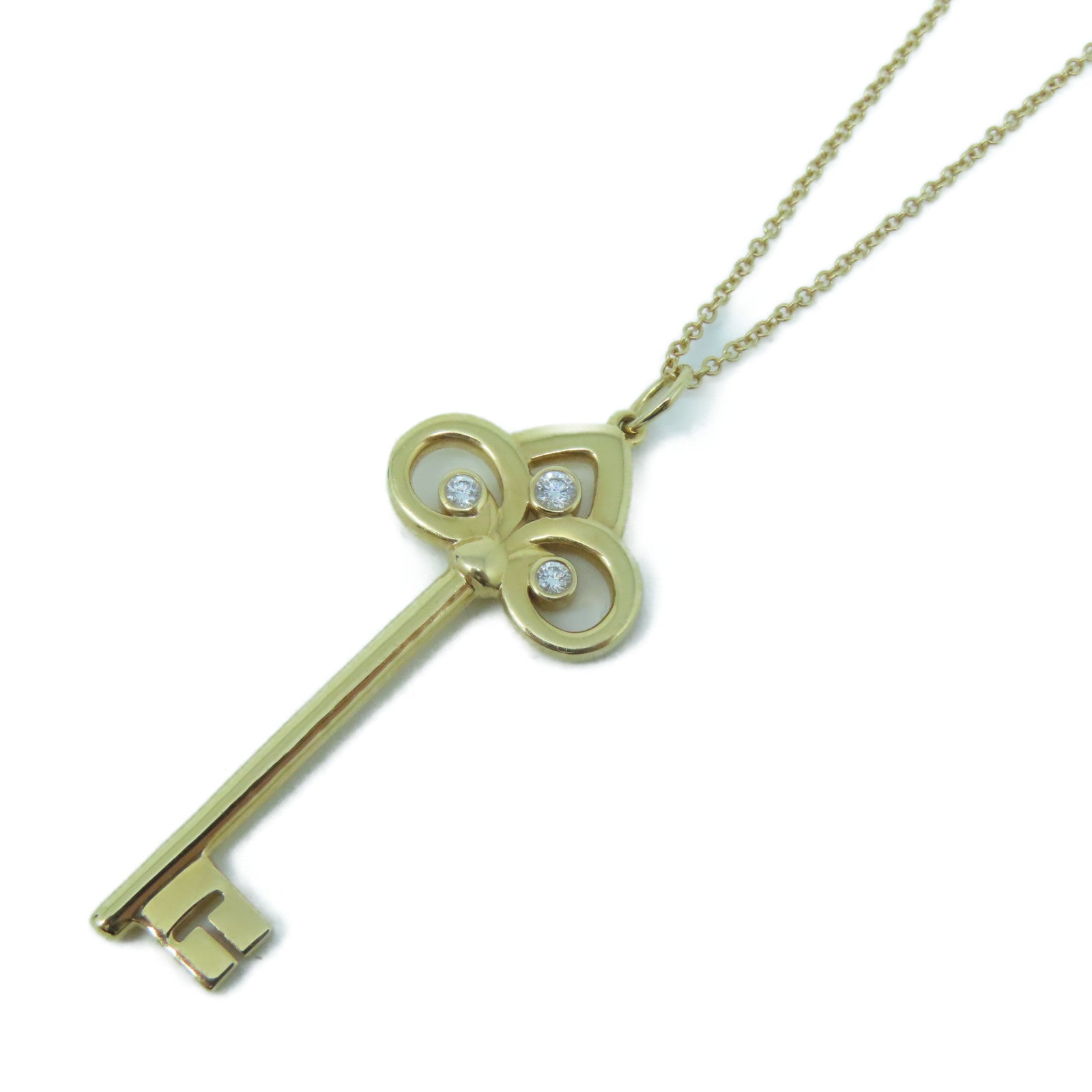TIFFANY＆CO 【激減優惠】18K黃金Keys Fleur Necklace項鍊