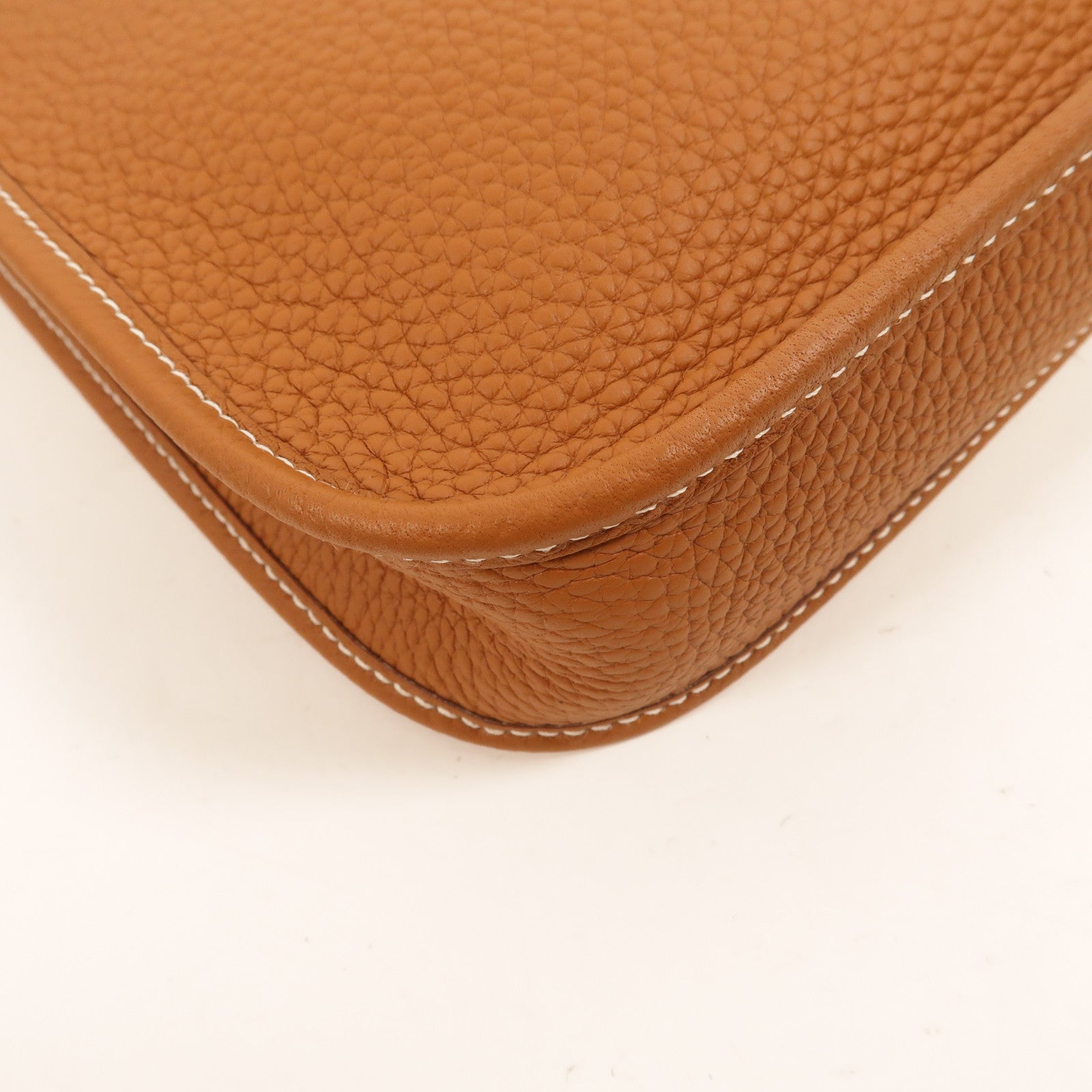 HERMES Clemence皮革Evelyne TPM肩背袋Gold