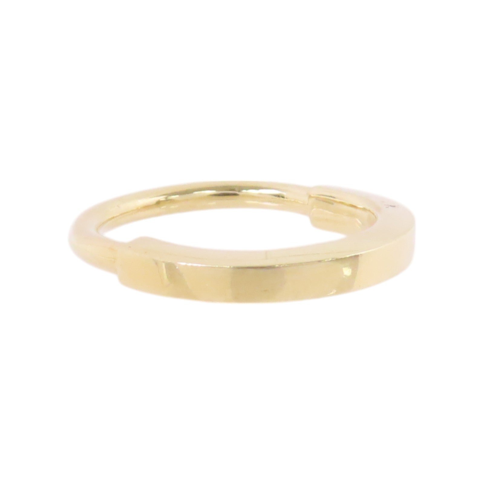 TIFFANY＆CO 18K黃金Lock Ring戒指#50/US#5.75