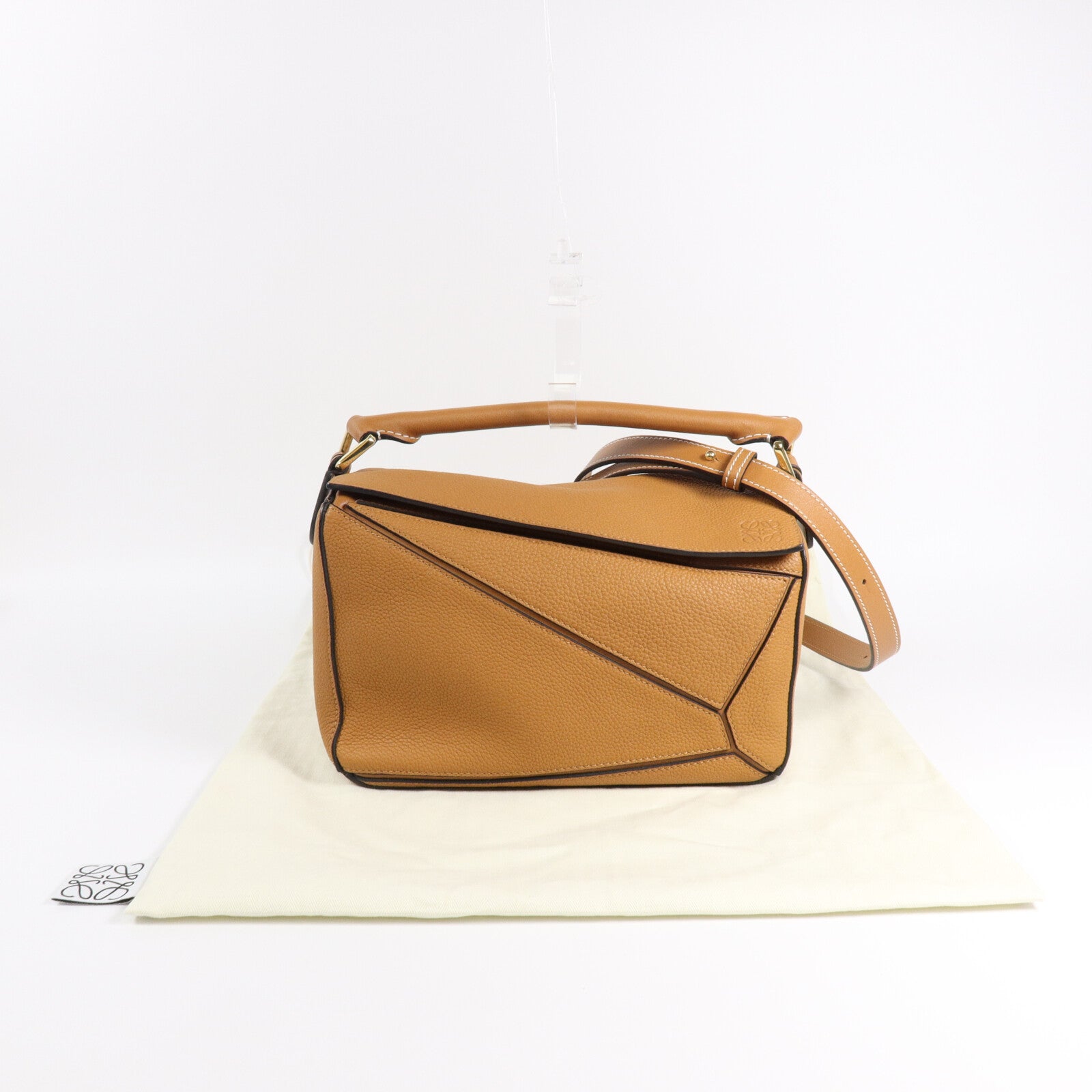 LOEWE 牛皮皮革Puzzle Edge Small手挽肩背兩用袋
