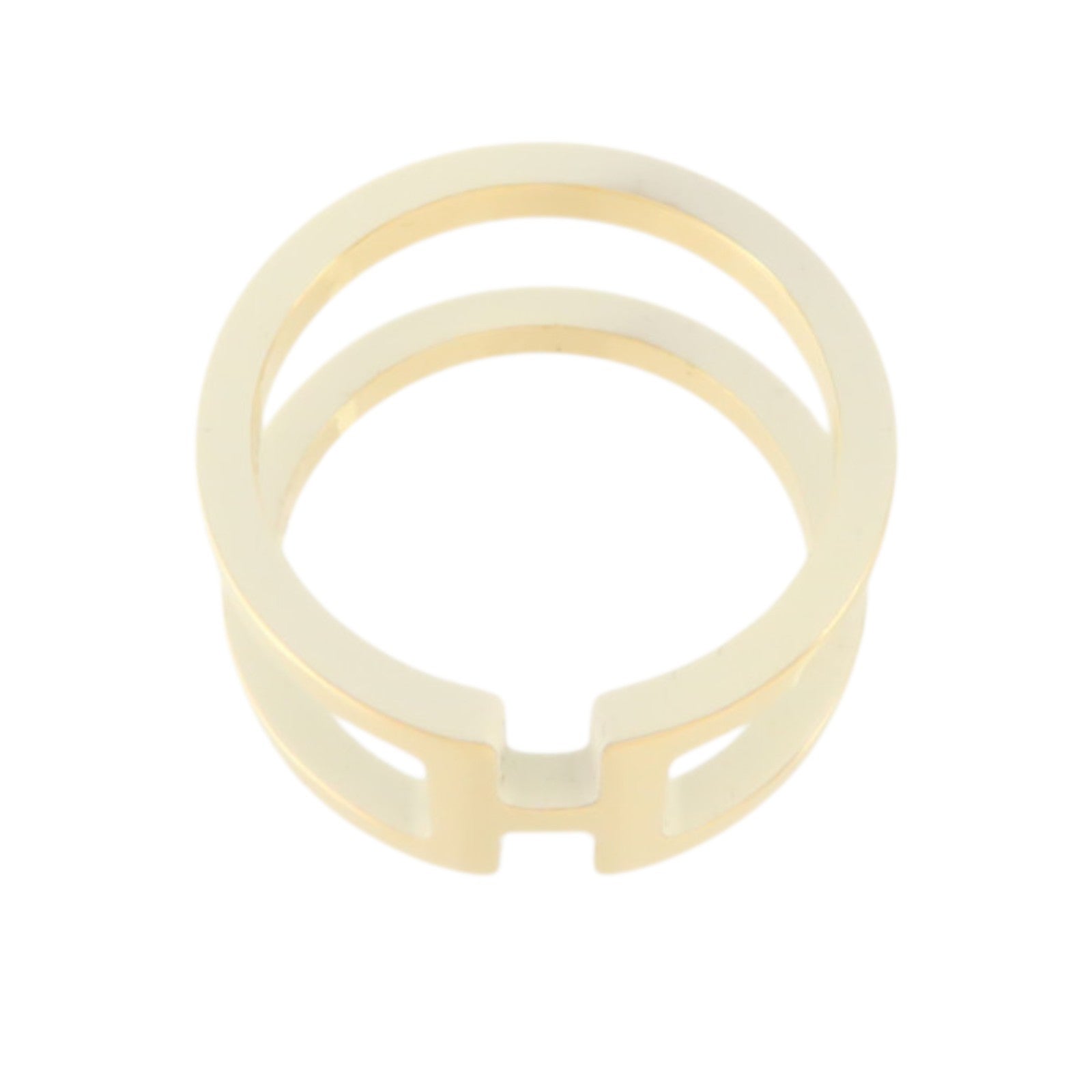 HERMES 金屬/琺瑯H en Rond Scarf 90 Ring絲巾扣