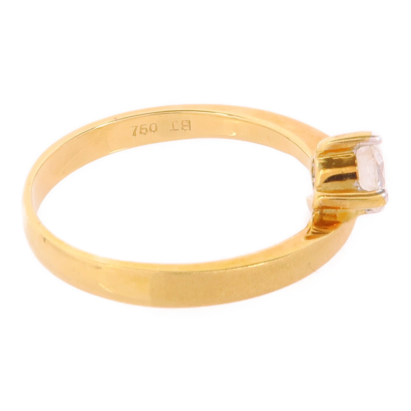 JEWELRY 【激減優惠】18K黃金Diamond Ring鑽石戒指US#5.5