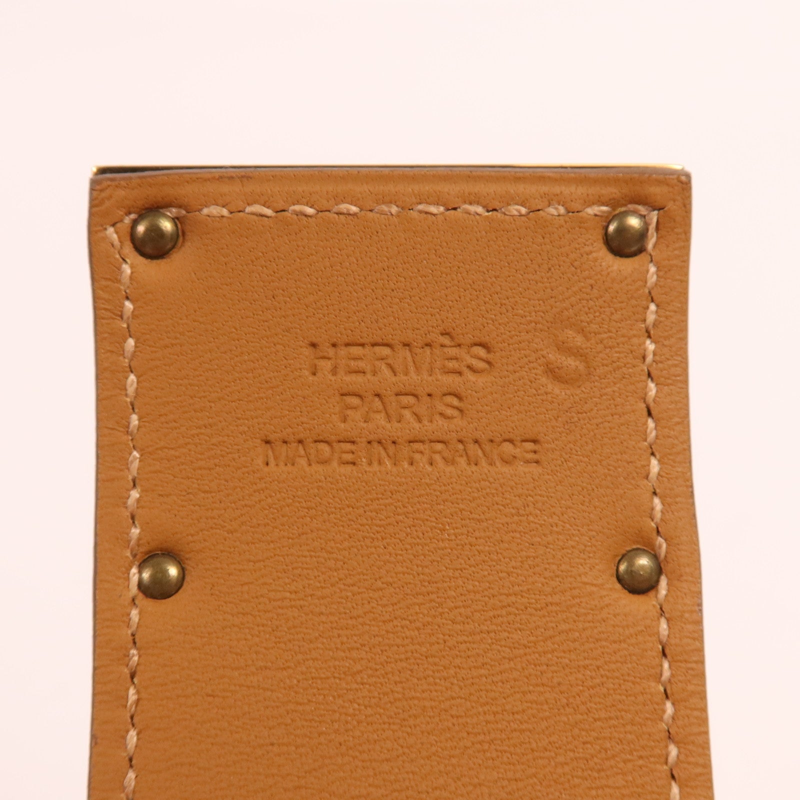 HERMES Swift皮革Kelly Dog金扣手帶
