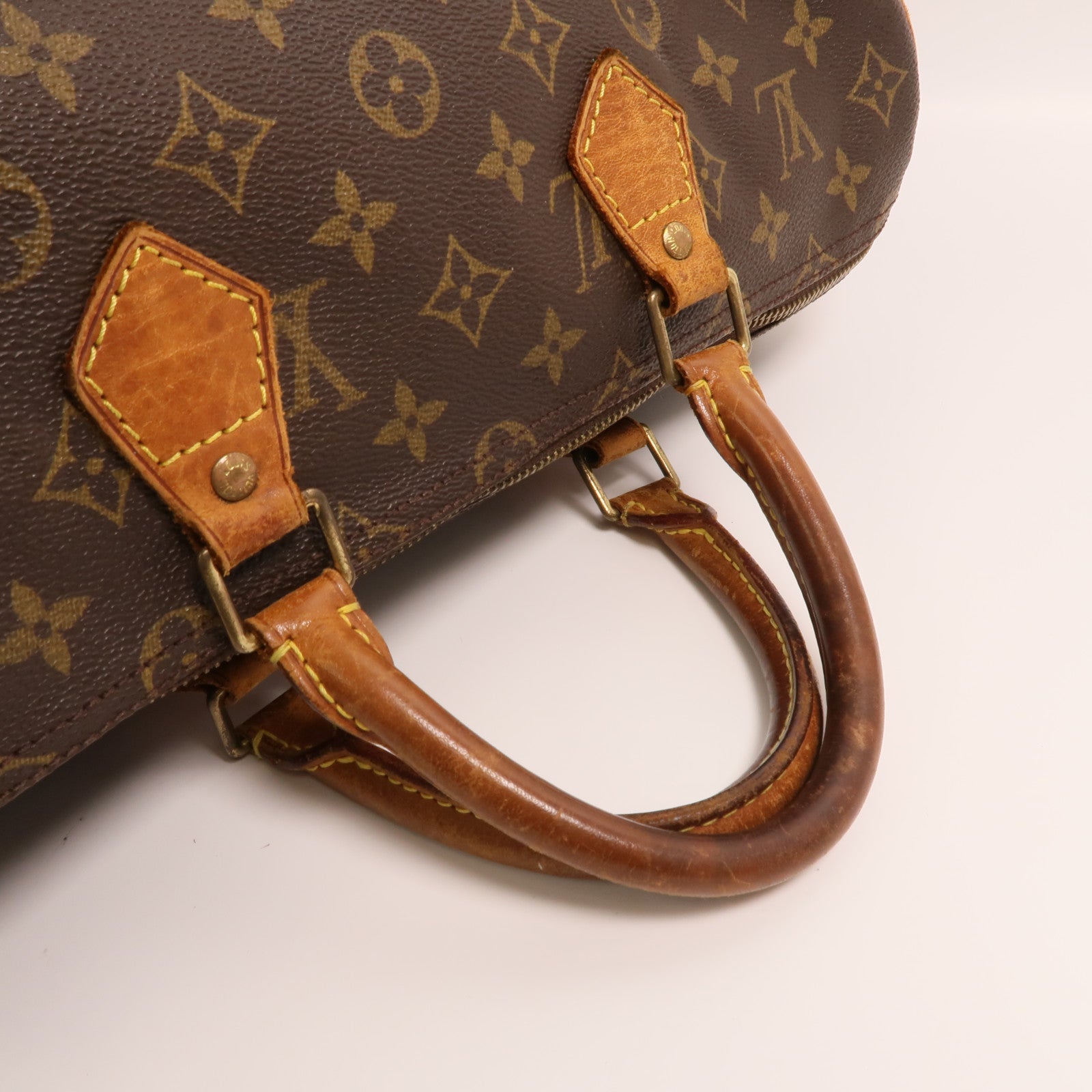 LOUIS VUITTON Monogram Speedy 35金扣手挽袋