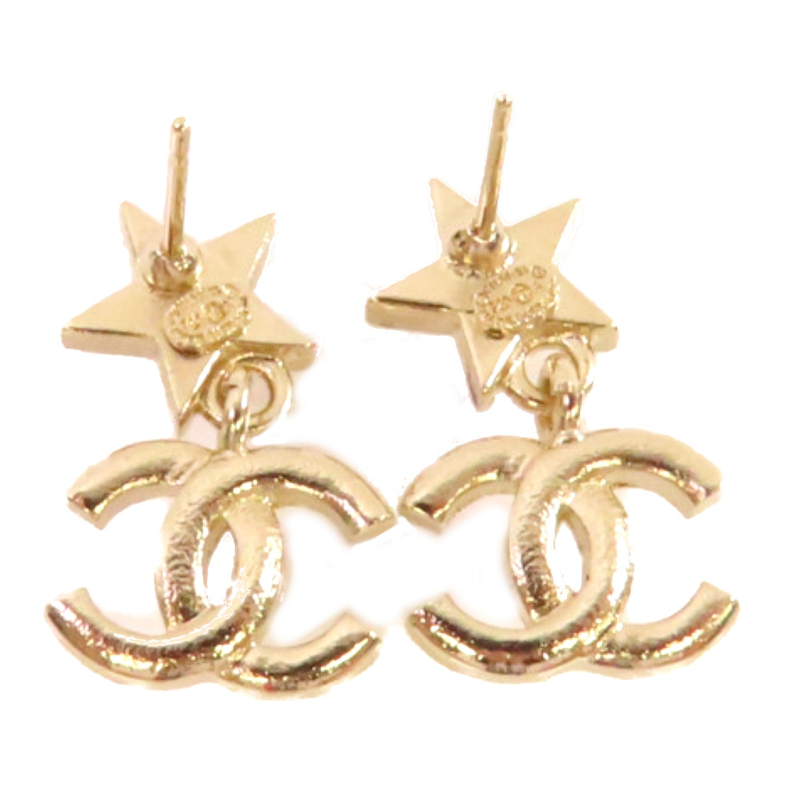 CHANEL 金屬CC Star Earrings耳環