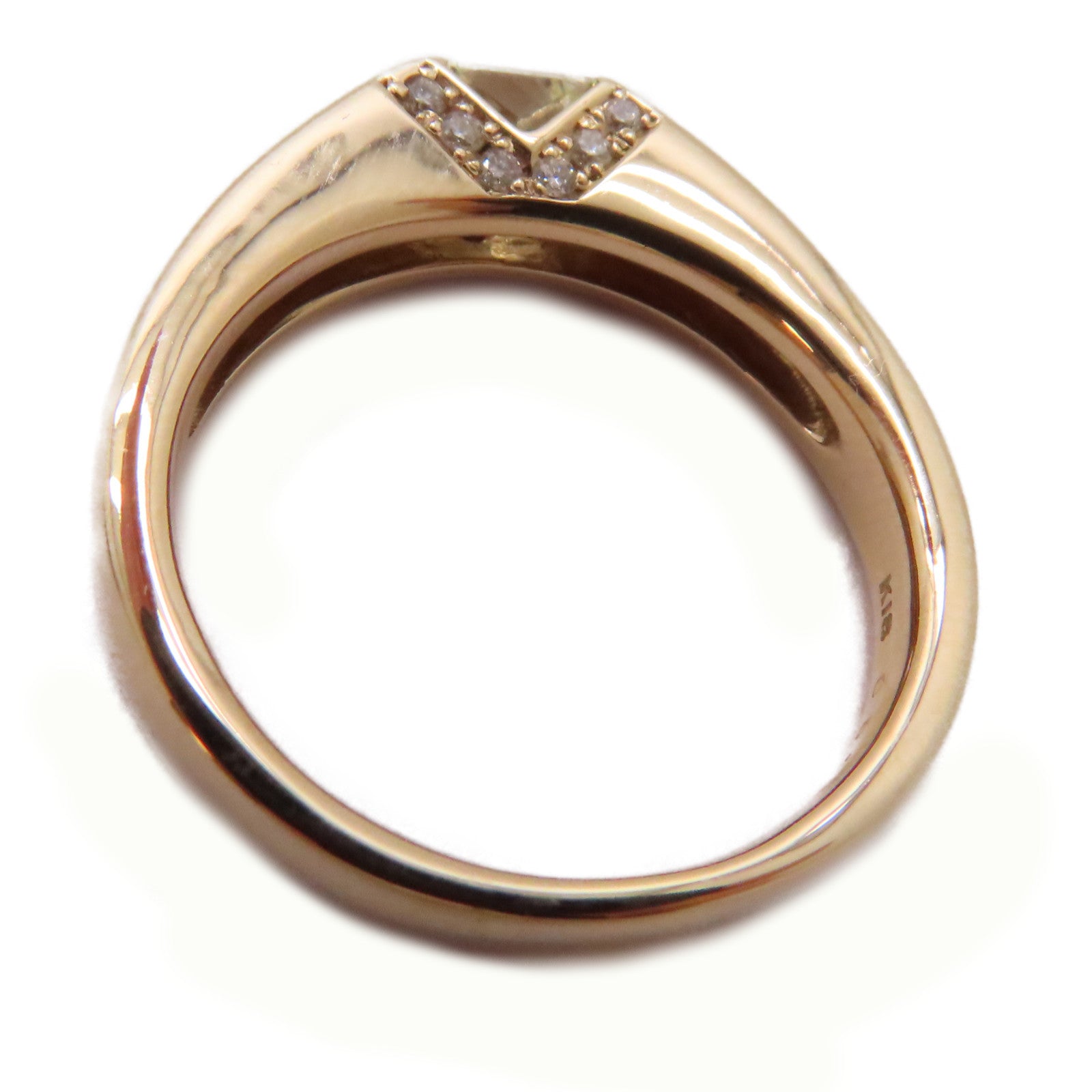 JEWELRY 【激減優惠】18K玫瑰金Diamond Ring 0.534ct/0.10ct鑽石戒指US#7.5