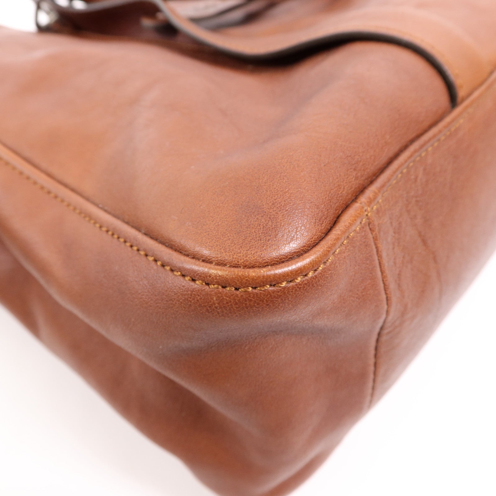 Longchamp 牛皮皮革2 Way Shoulder銀扣肩背袋