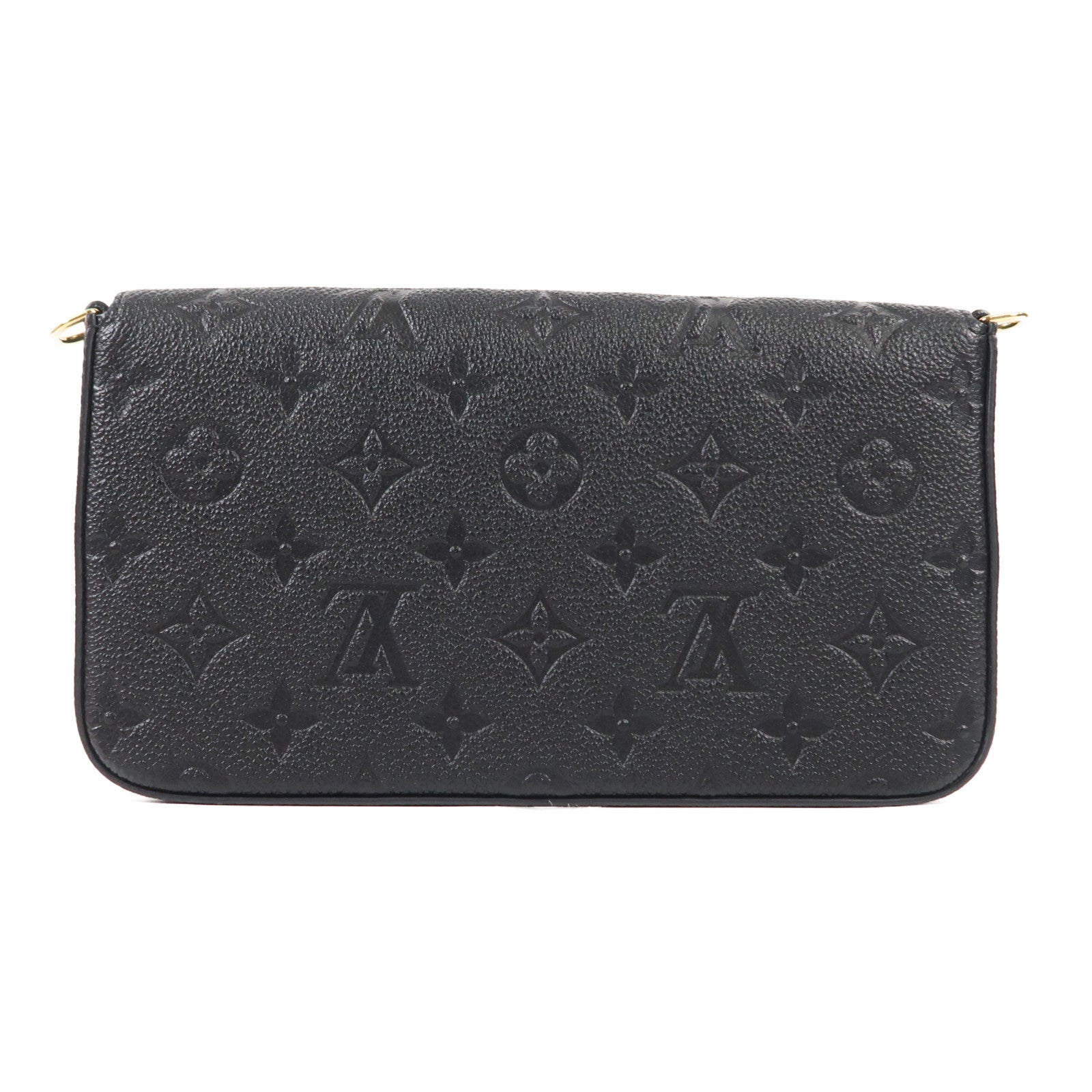 LOUIS VUITTON Monogram Empreinte Felicie Pochette 金扣鏈帶肩背袋