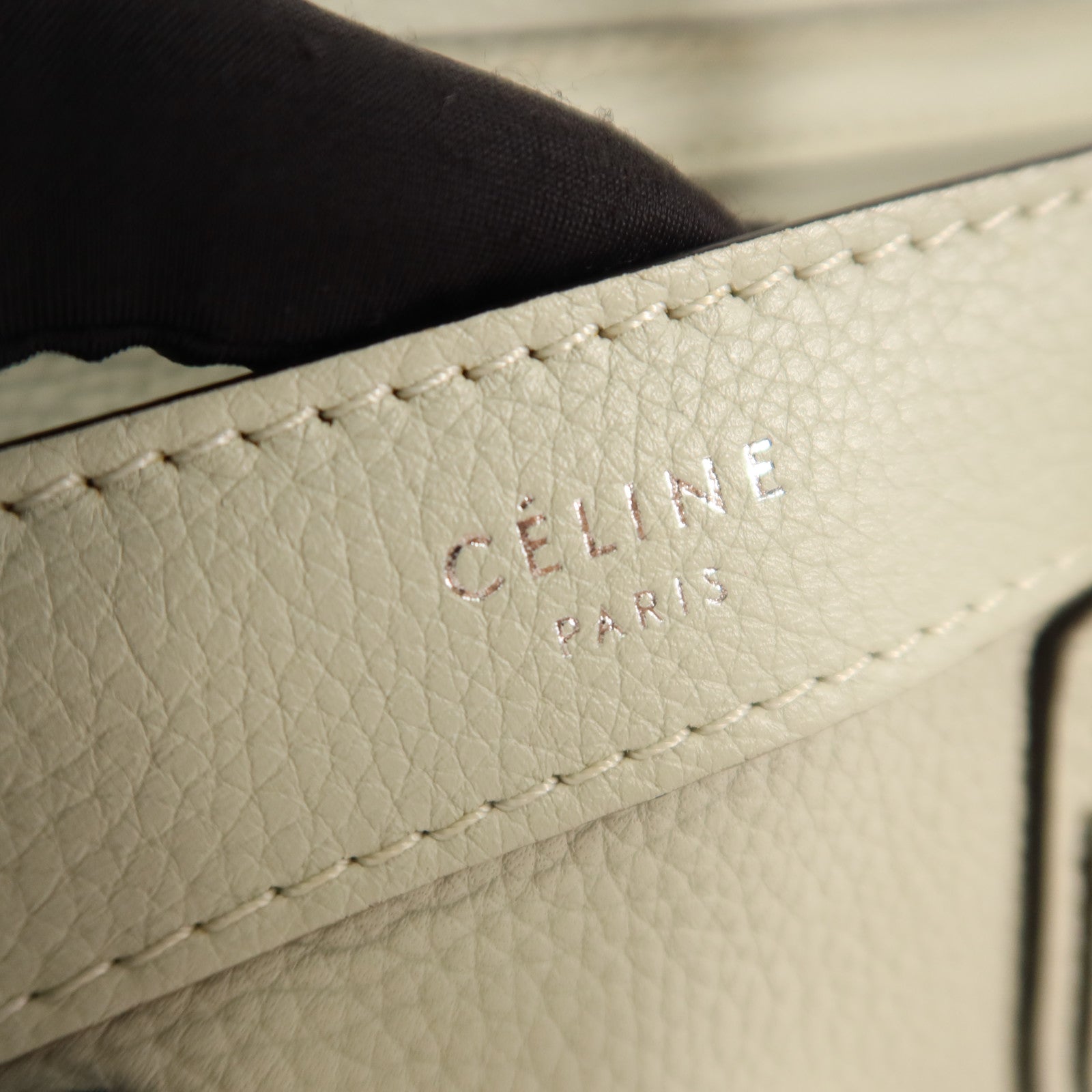 CELINE 牛皮皮革Nano Luggage手挽肩背兩用袋