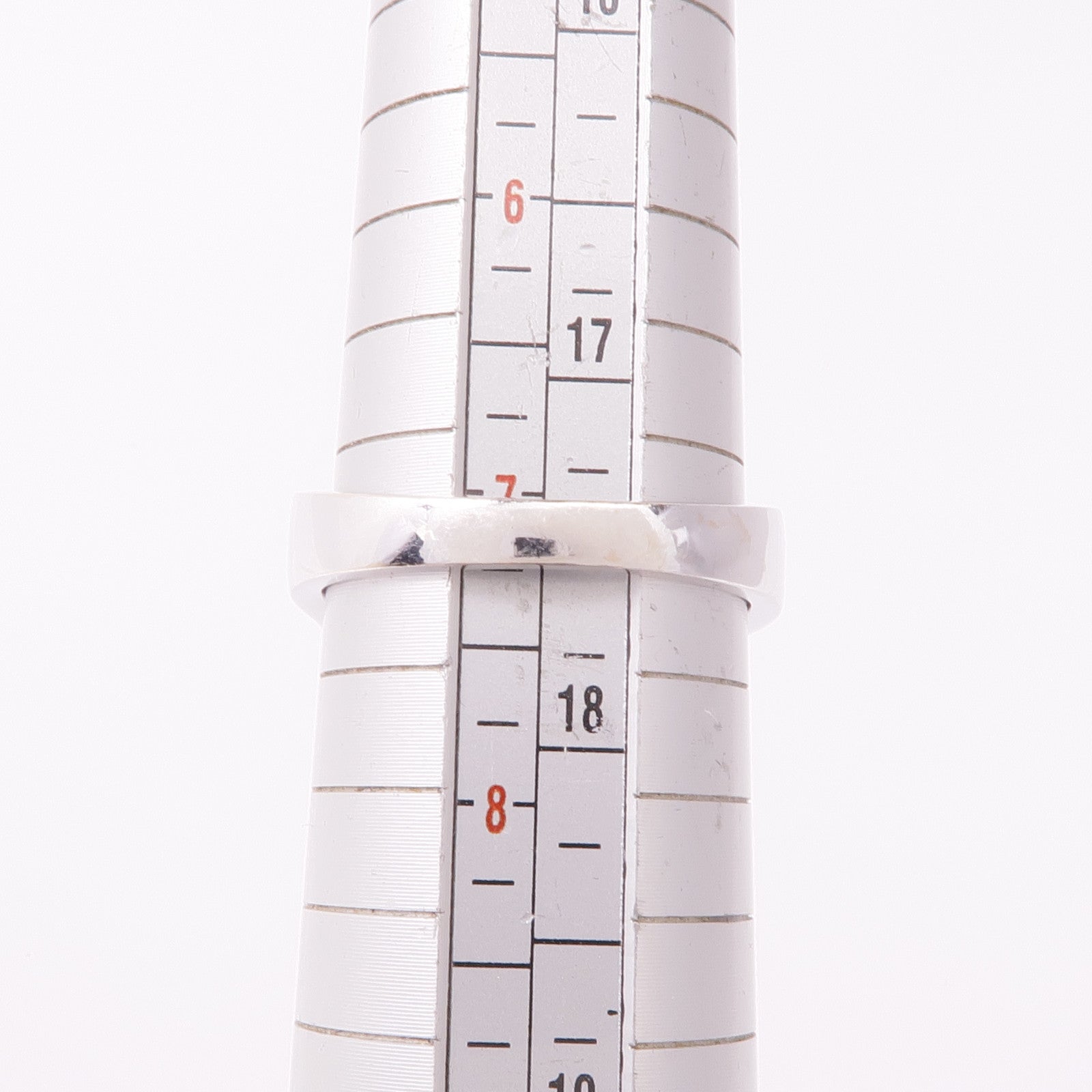 JEWELRY 14K白金Ruby Diamond Ring紅寶石/鑽石戒指US#7