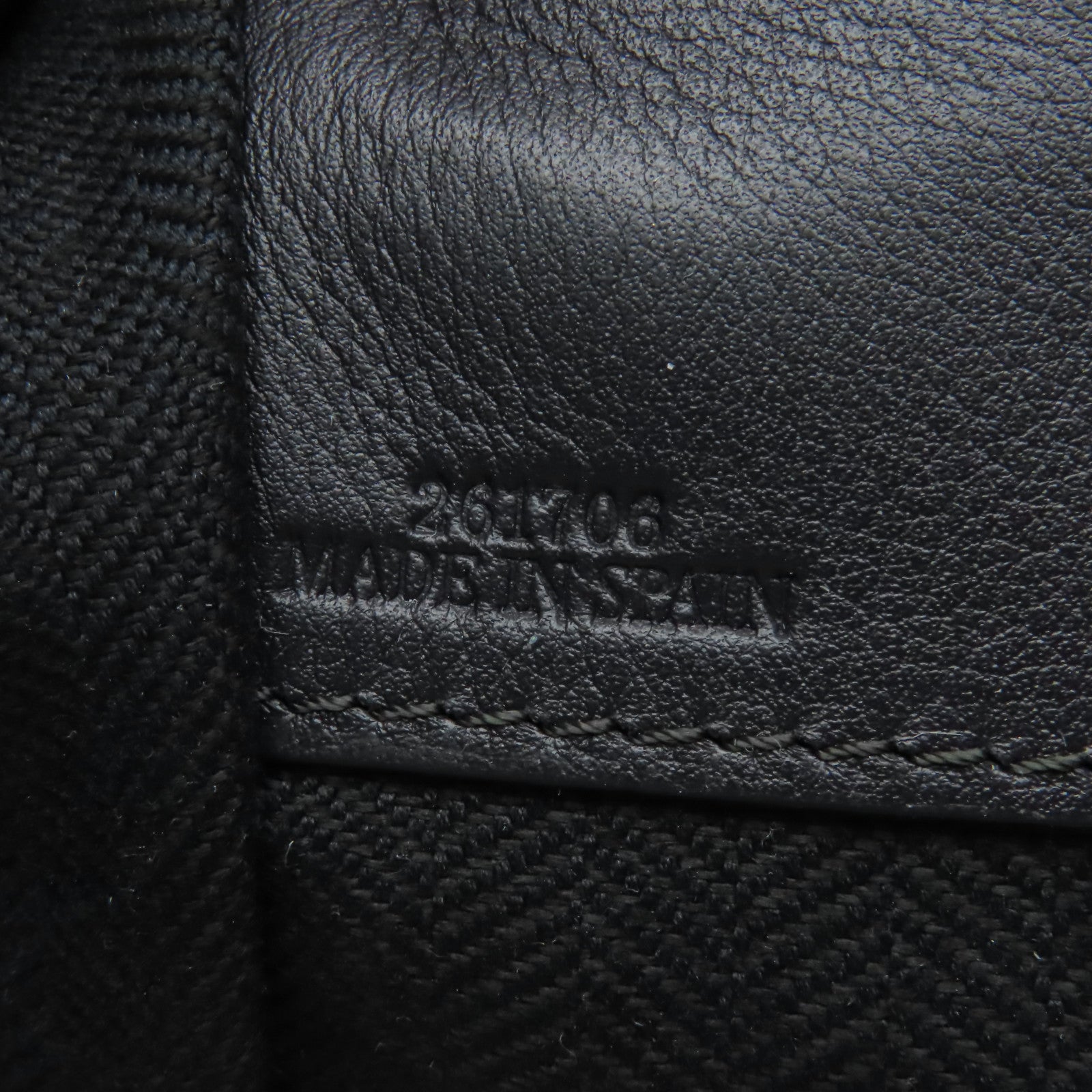 LOEWE 【清倉大減價】牛皮皮革Hammock金扣手挽肩背兩用袋黑色/灰色