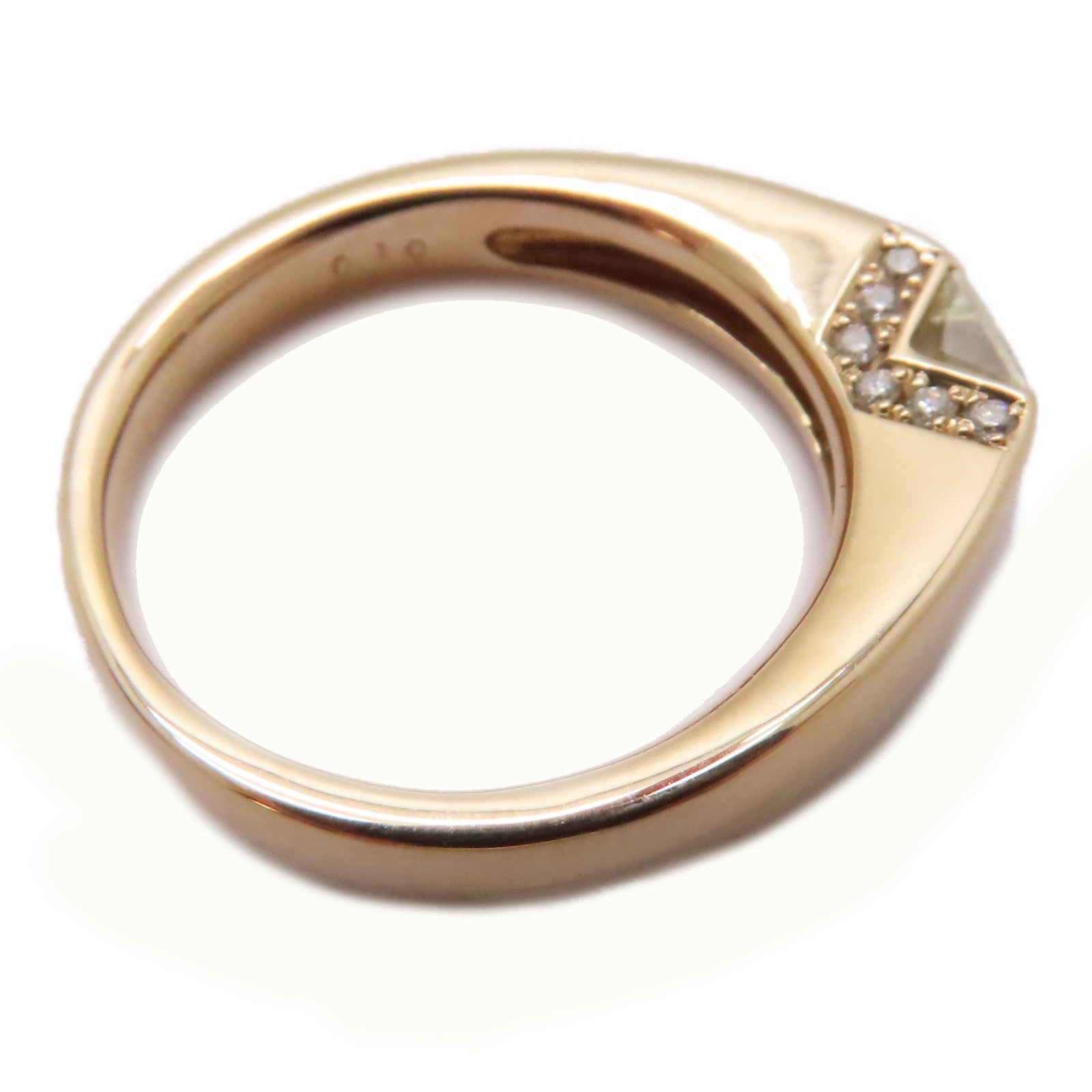 JEWELRY 【激減優惠】18K玫瑰金Diamond Ring 0.534ct/0.10ct鑽石戒指US#7.5