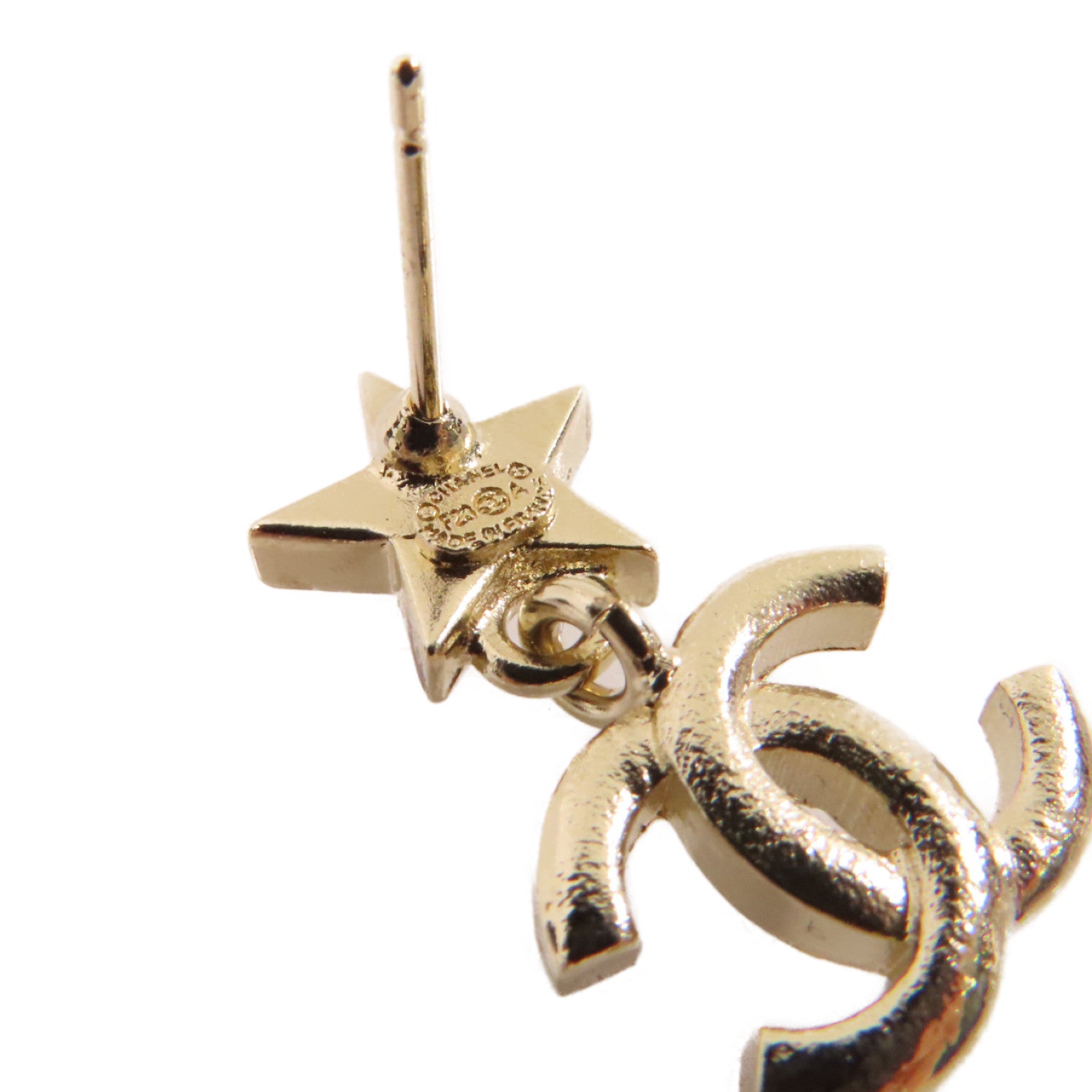 CHANEL 金屬CC Star Earrings耳環