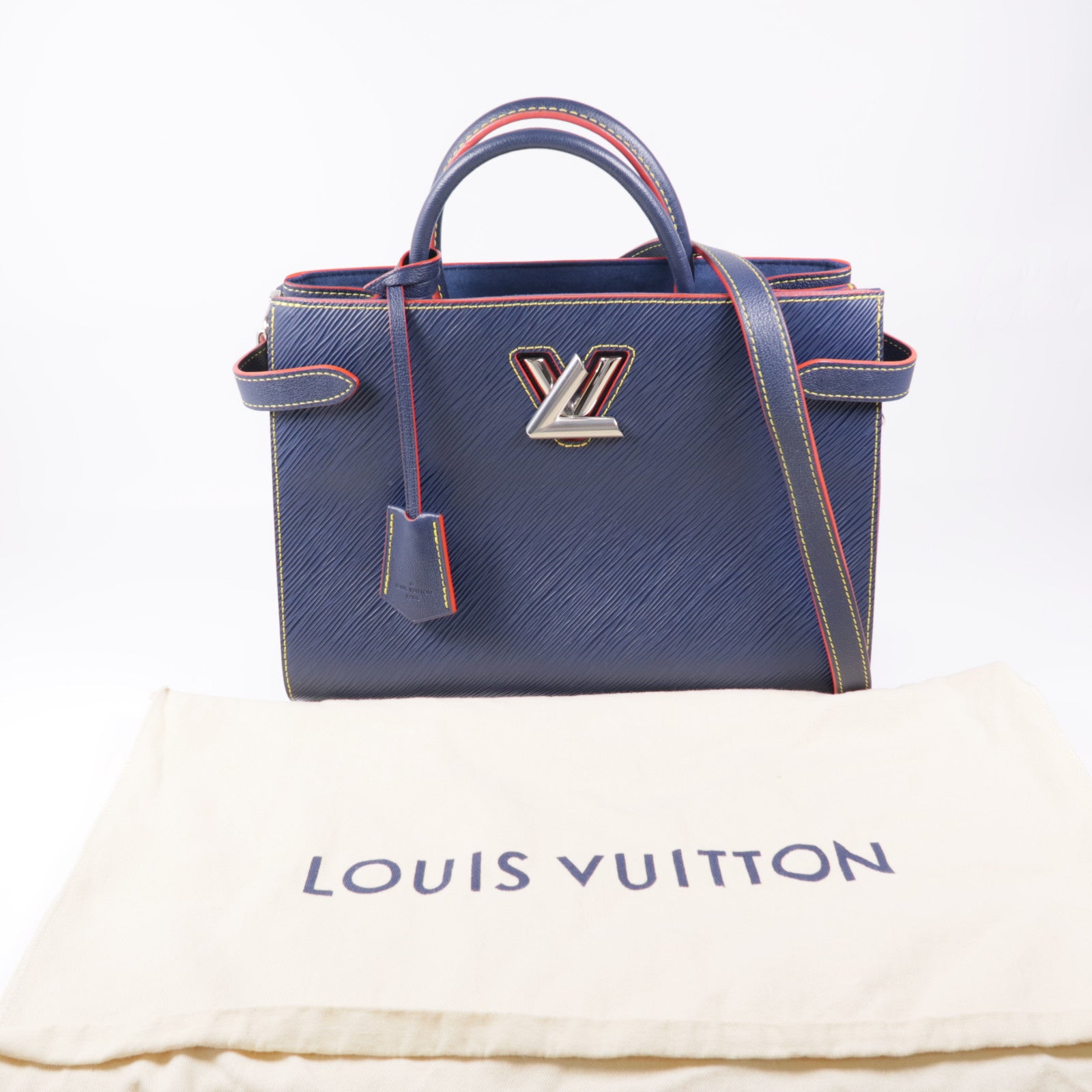 LOUIS VUITTON Epi Twist Tote Bag銀扣手挽肩背兩用袋