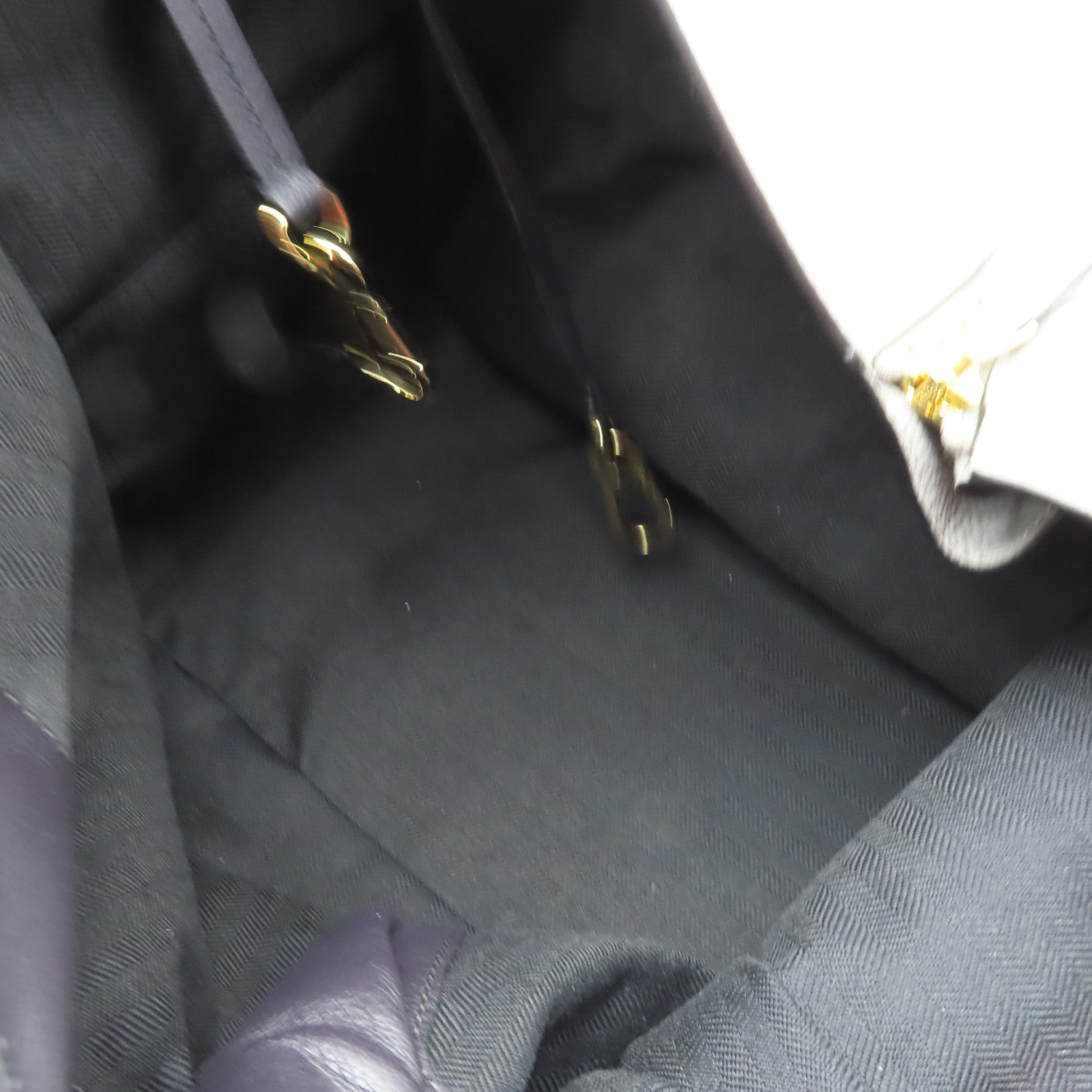 LOEWE 【清倉大減價】牛皮皮革Hammock金扣手挽肩背兩用袋黑色/灰色