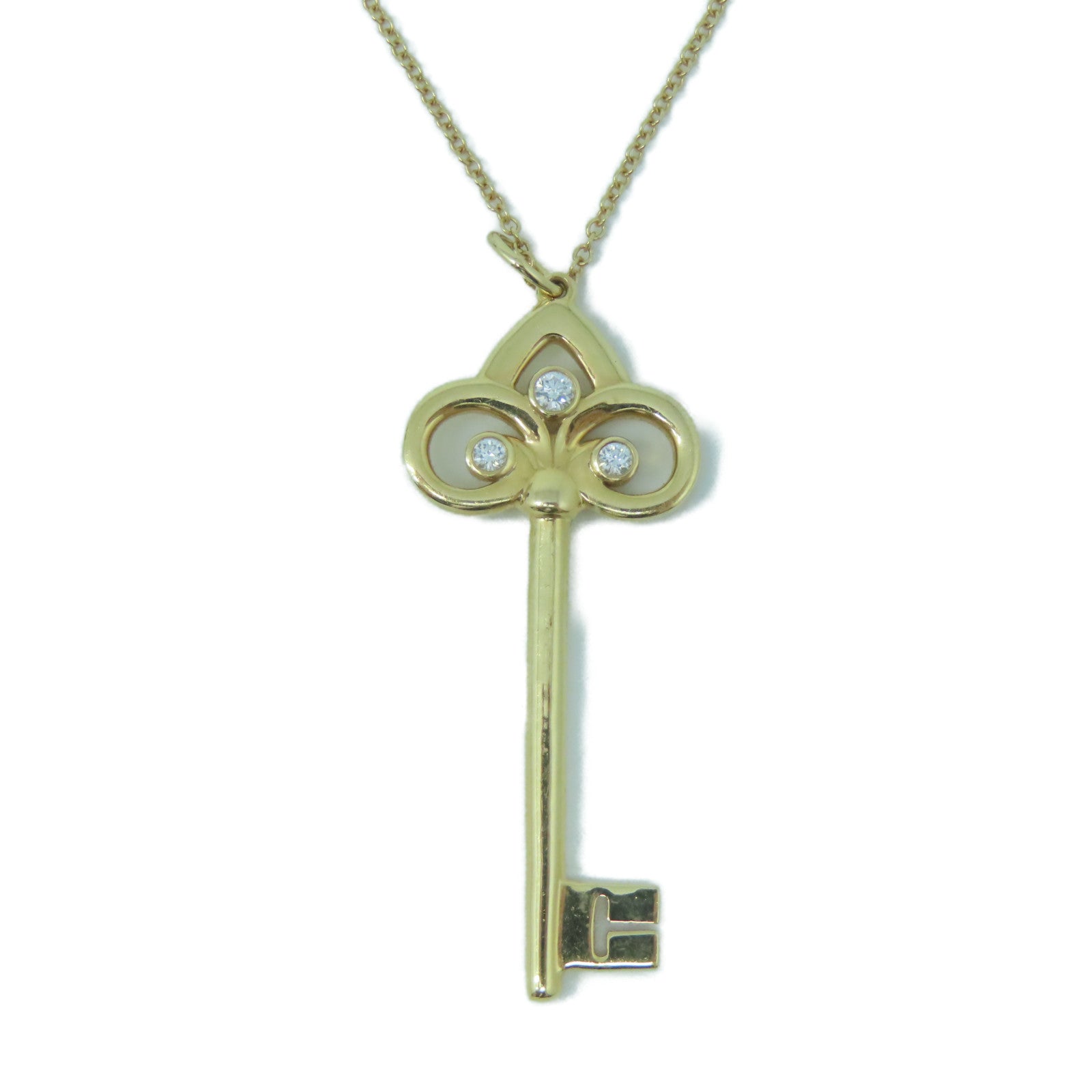 TIFFANY＆CO 【激減優惠】18K黃金Keys Fleur Necklace項鍊