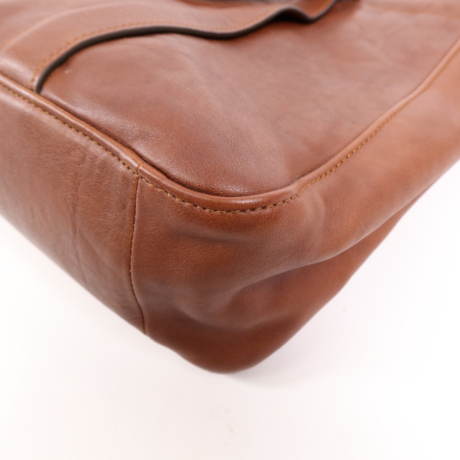 Longchamp 牛皮皮革2 Way Shoulder銀扣肩背袋