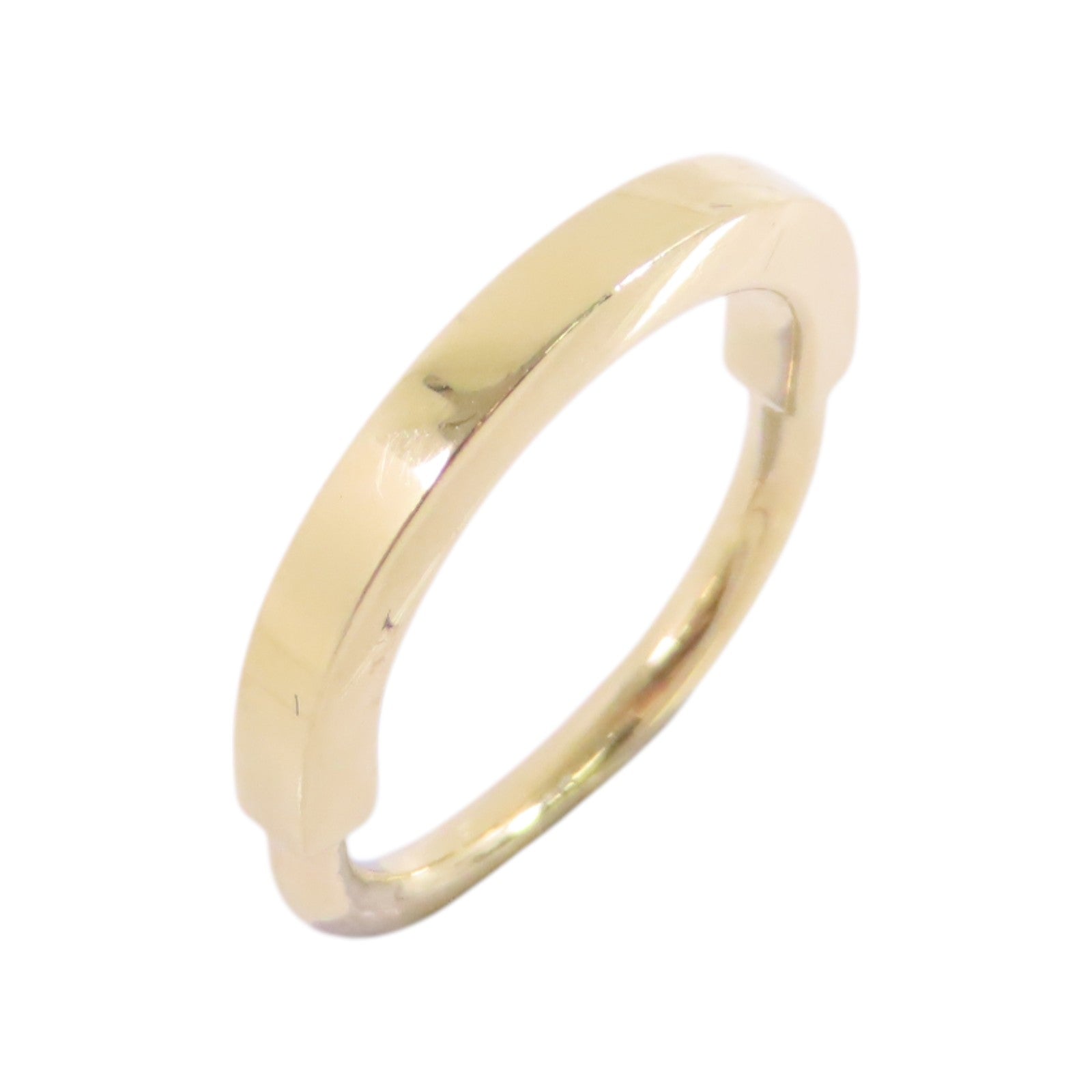 TIFFANY＆CO 18K黃金Lock Ring戒指#50/US#5.75