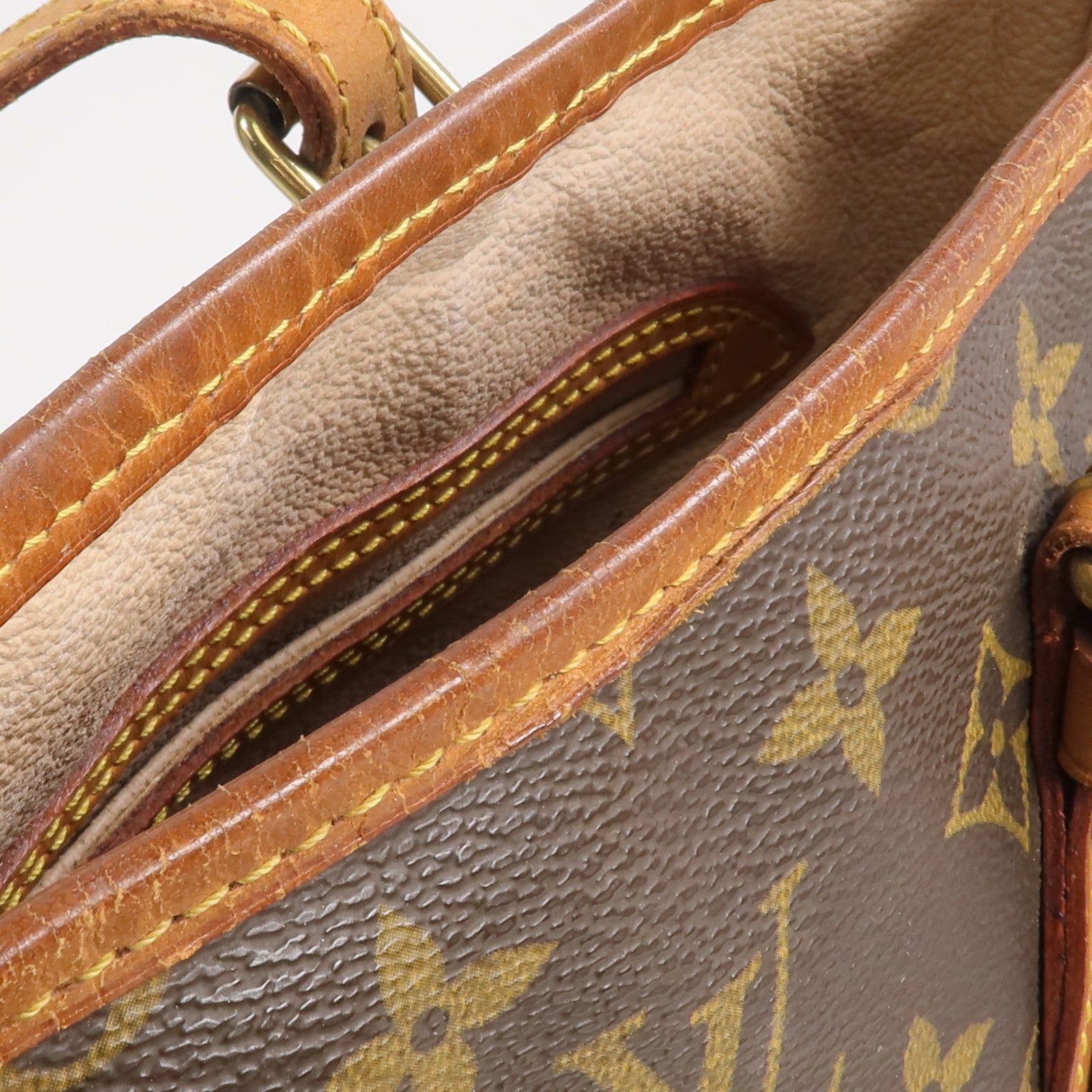 LOUIS VUITTON Monogram Bucket PM金扣手挽袋