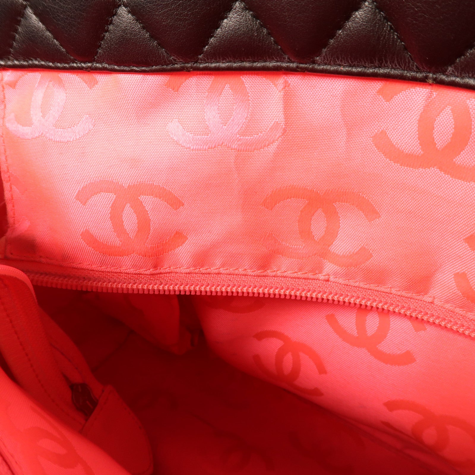 CHANEL 牛皮皮革Cambon Tote Bag銀扣手挽袋